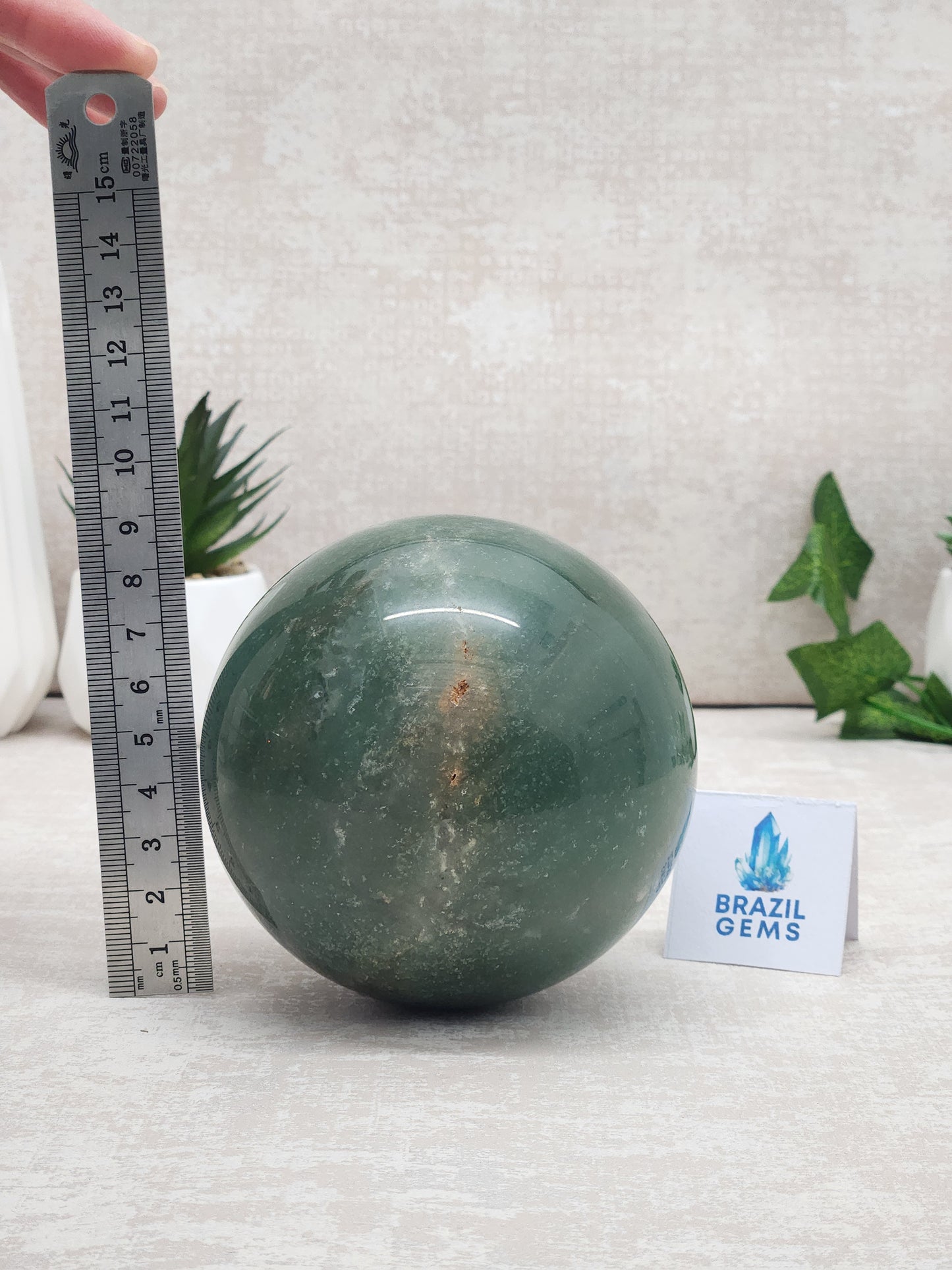 Green Quartz Sphere