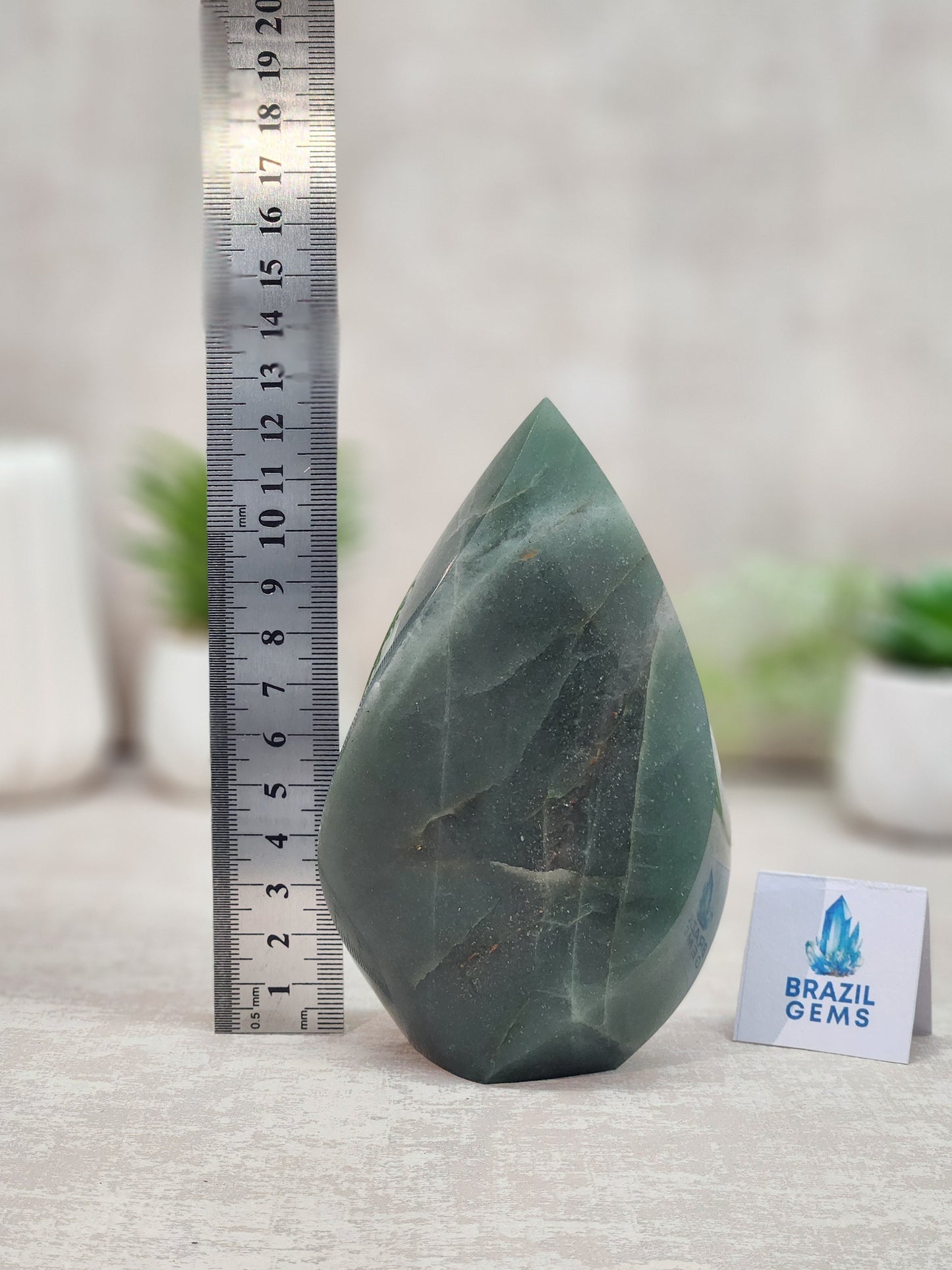 Green Aventurine Flame