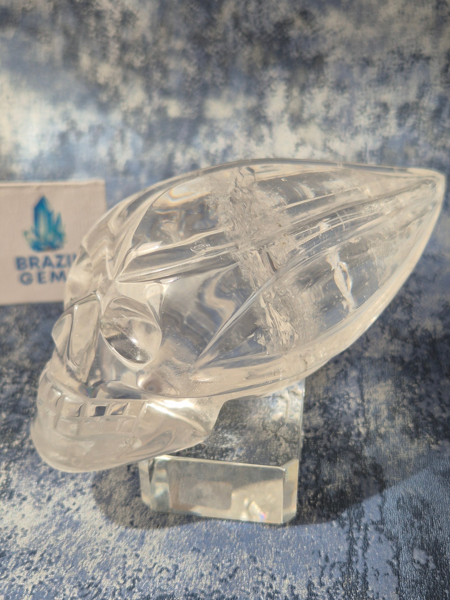 Lemurian Quartz Traveller Skull