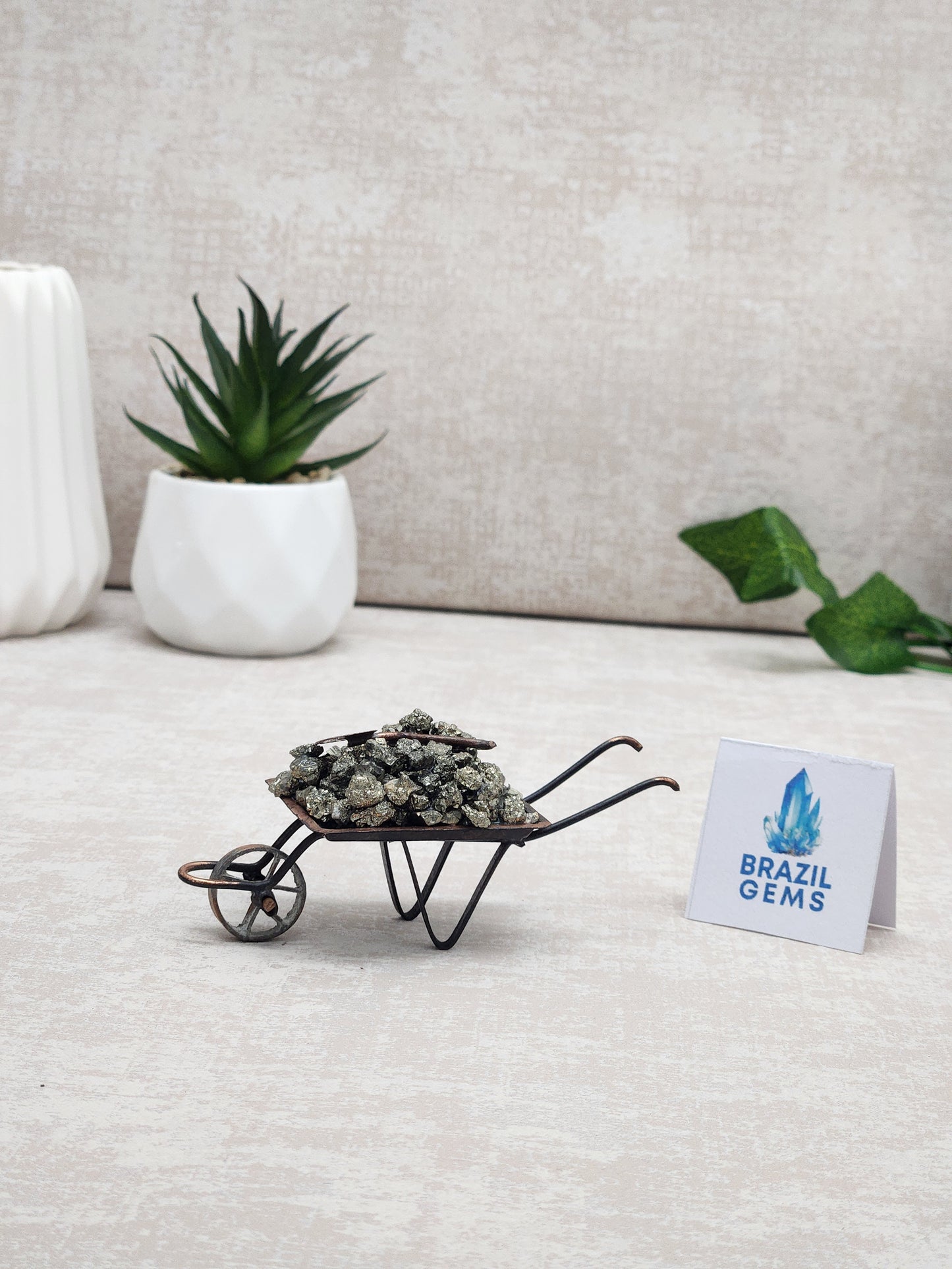 Pyrite Wheelbarrow