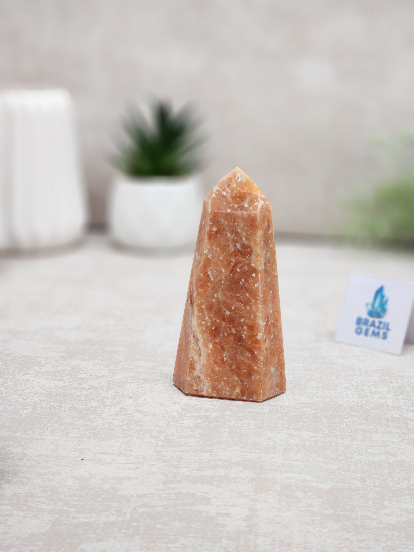 Orange Calcite Point