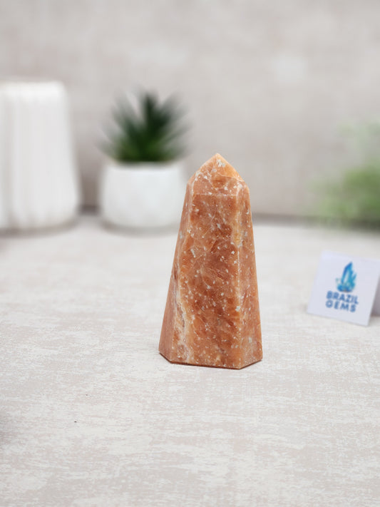 Orange Calcite Point