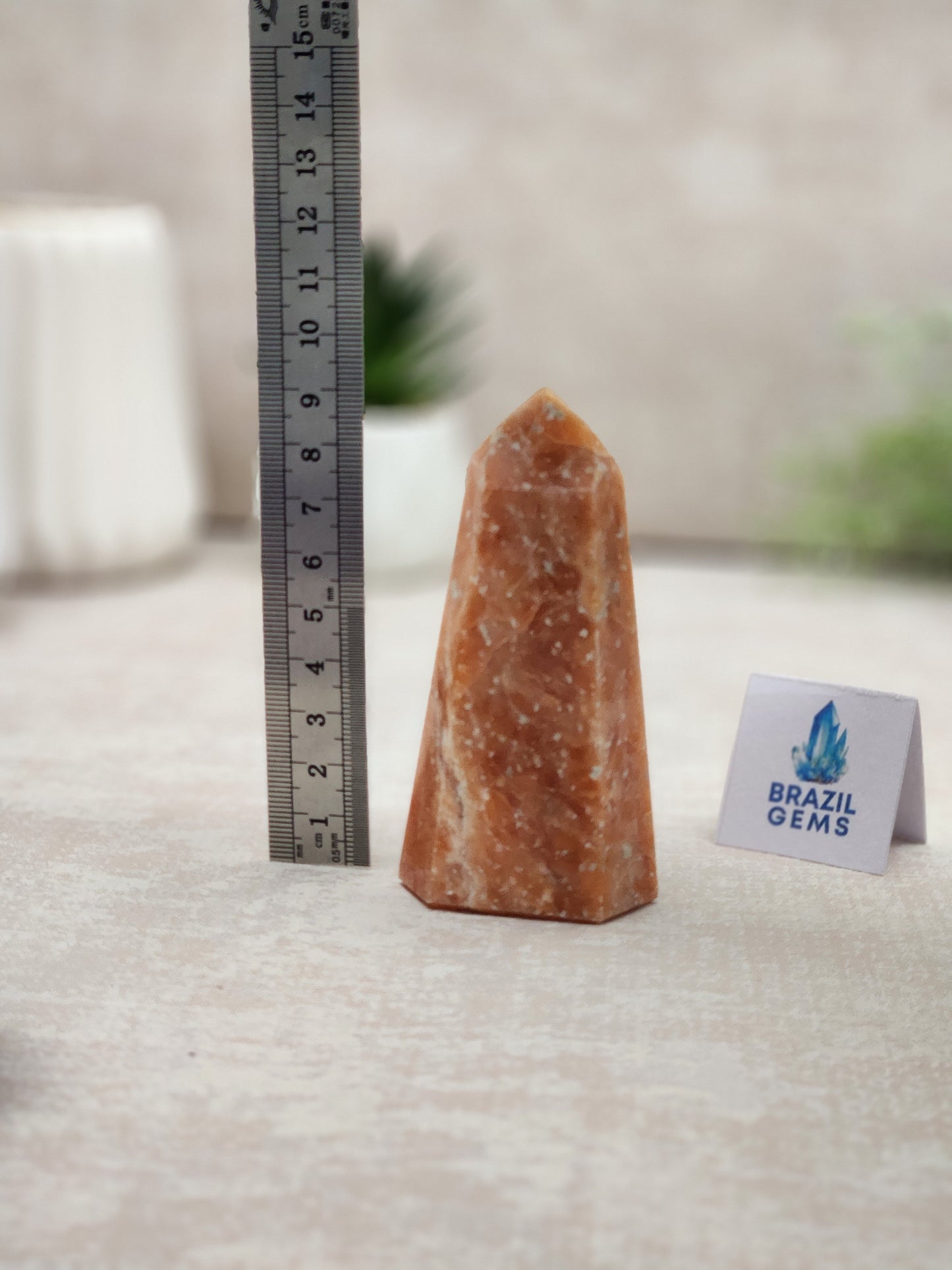 Orange Calcite Point
