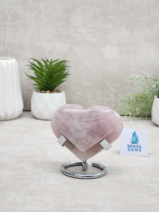 Rose Quartz Heart