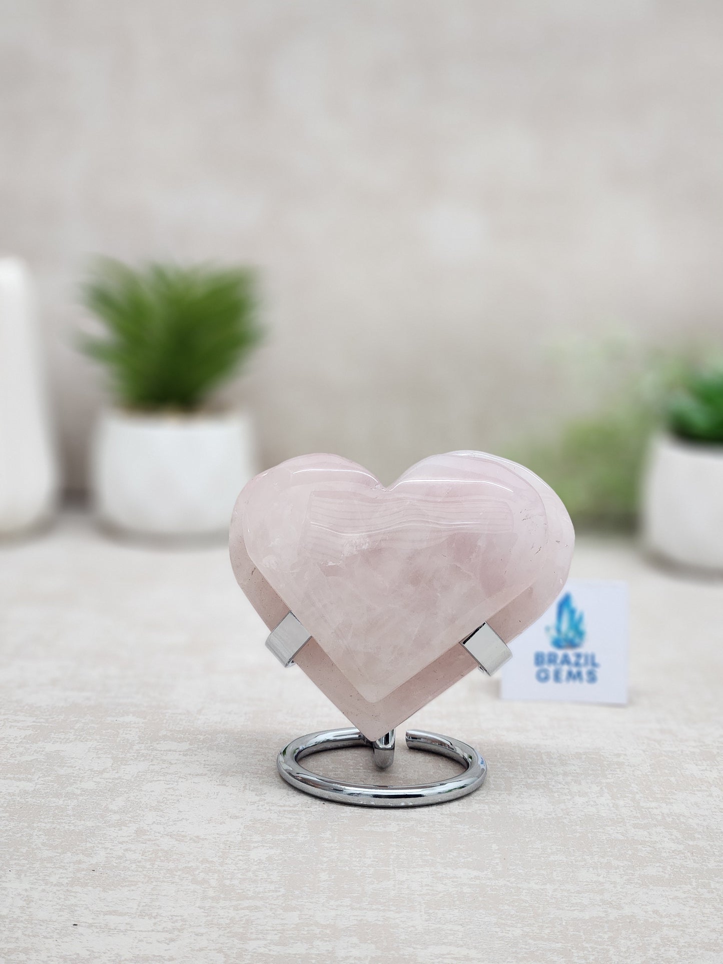 Rose Quartz Heart