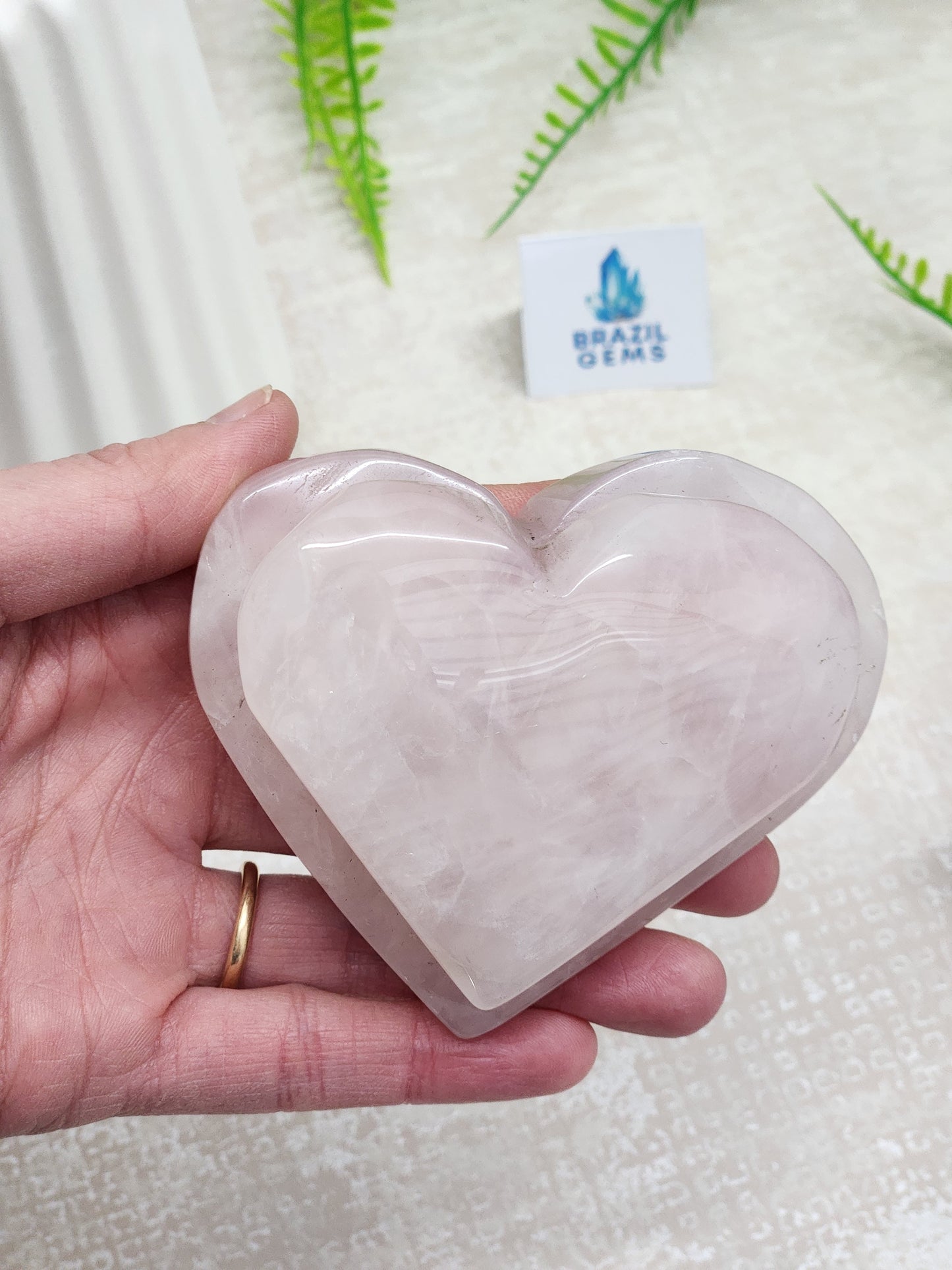 Rose Quartz Heart