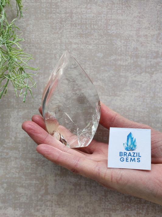 Clear Quartz Flame