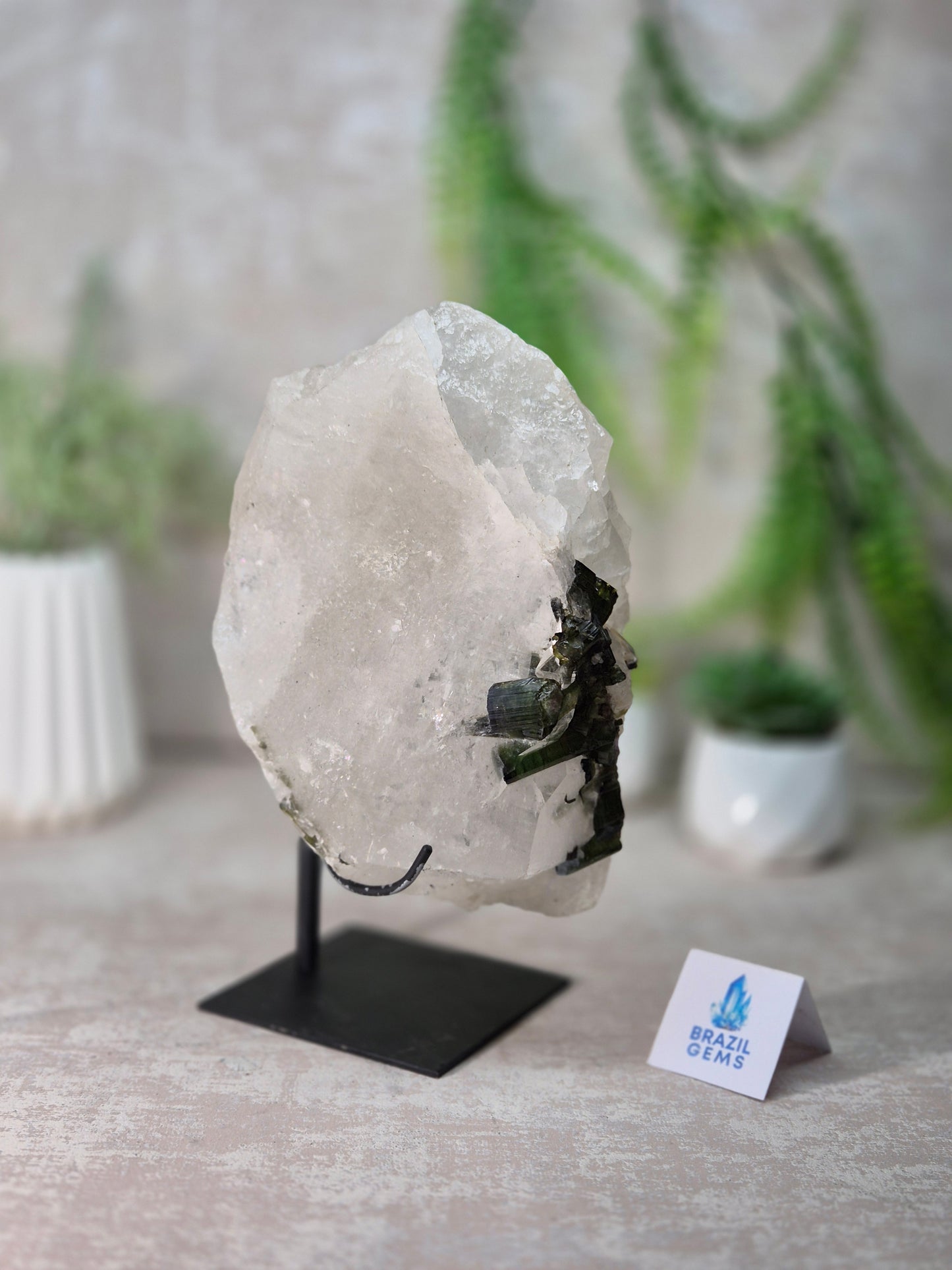 Watermelon Tourmaline in the Clear Quartz
