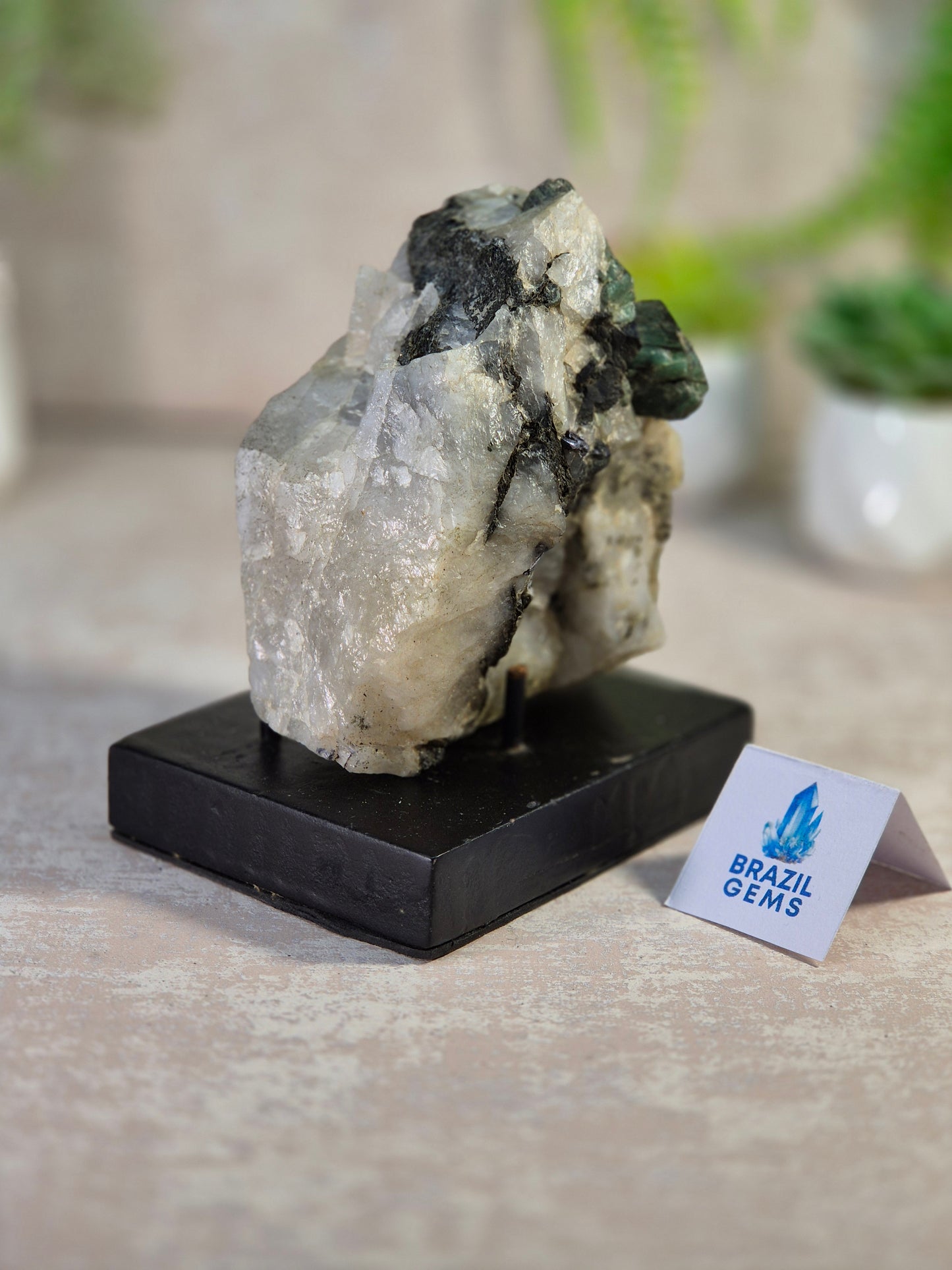 Emerald, Xist and Quartz specimen
