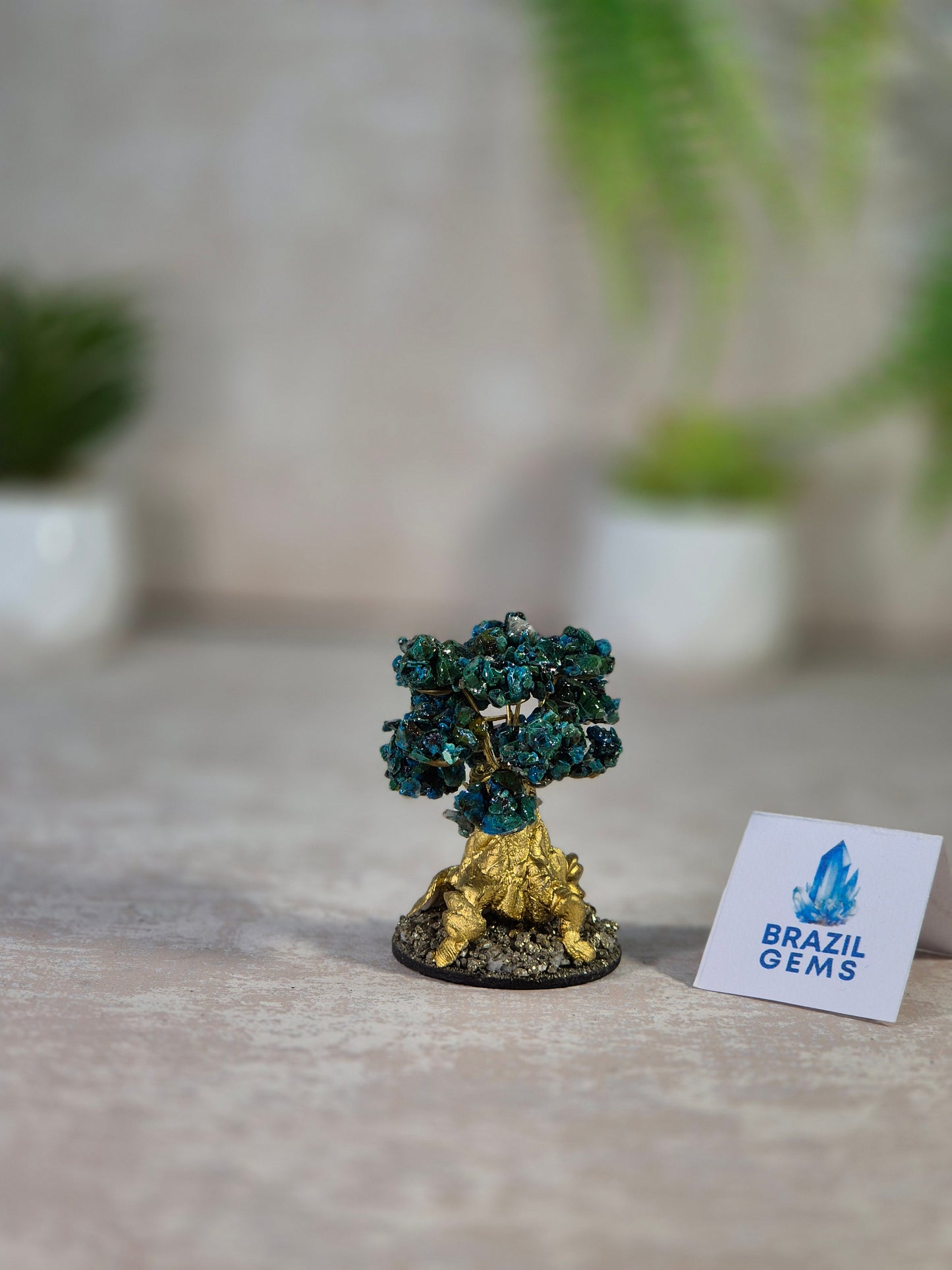 Angelite, Chrysocolla or Pink Opal Gemstone Tree