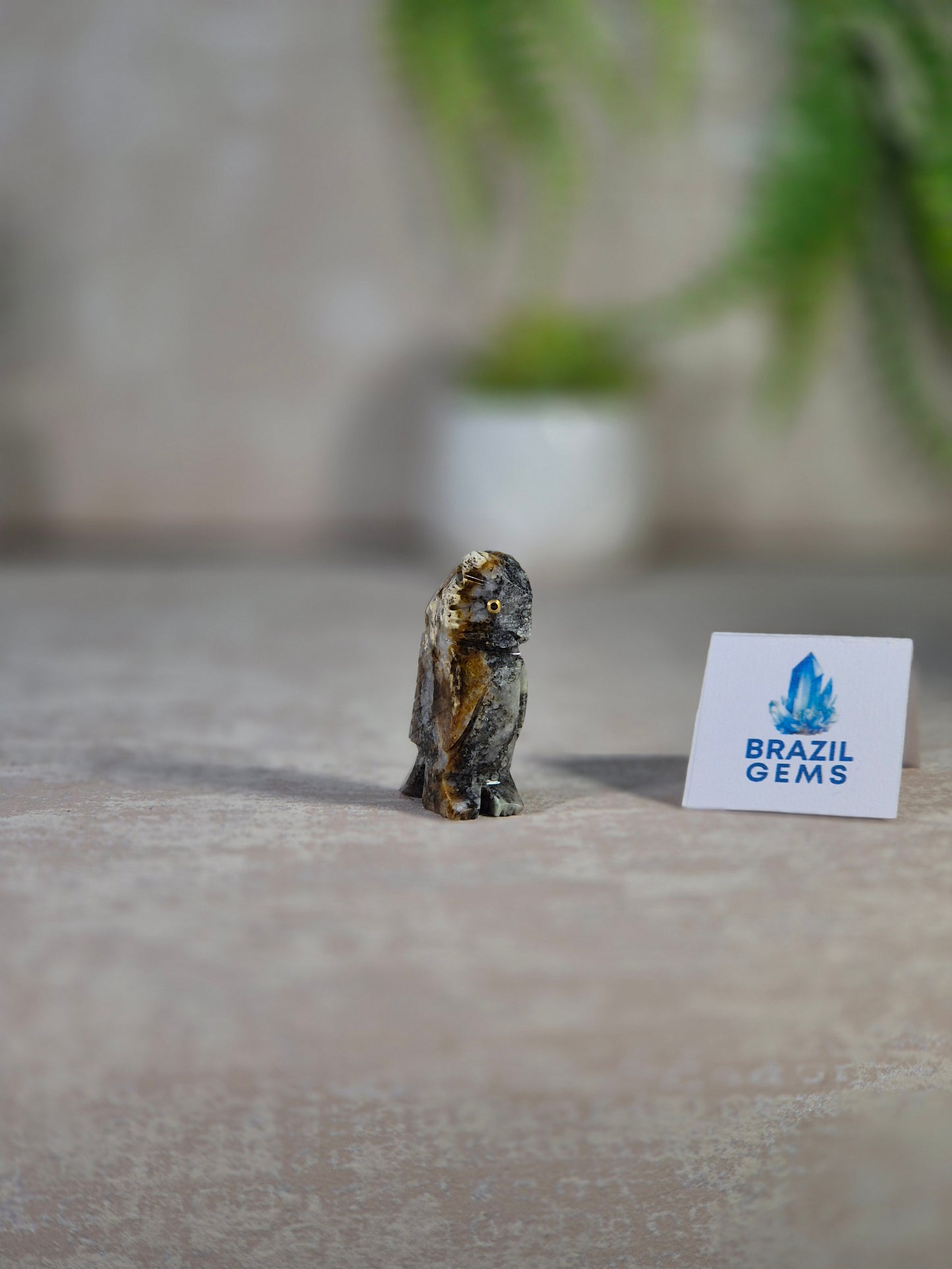 Mosaic Calcite Owl