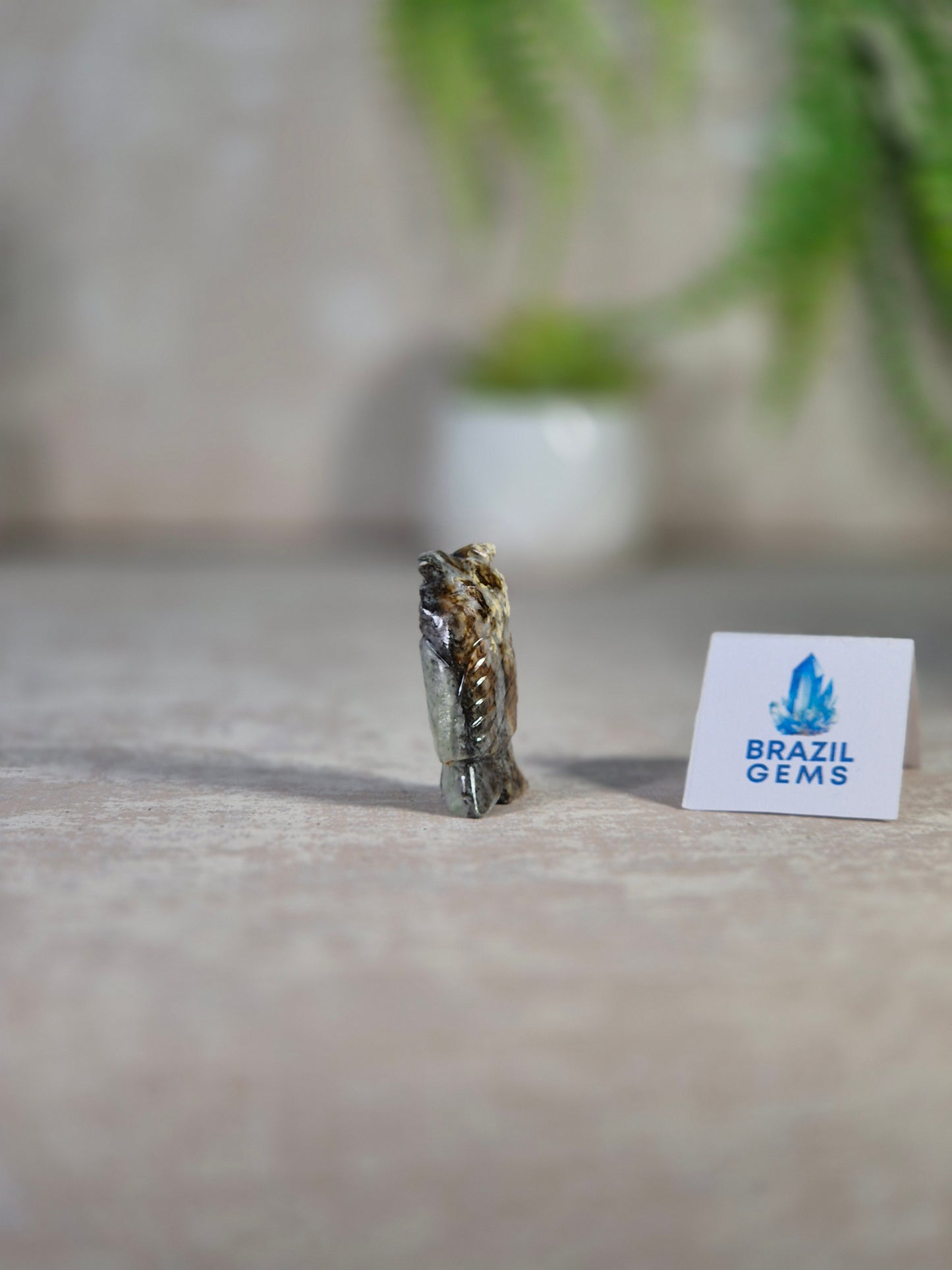 Mosaic Calcite Owl