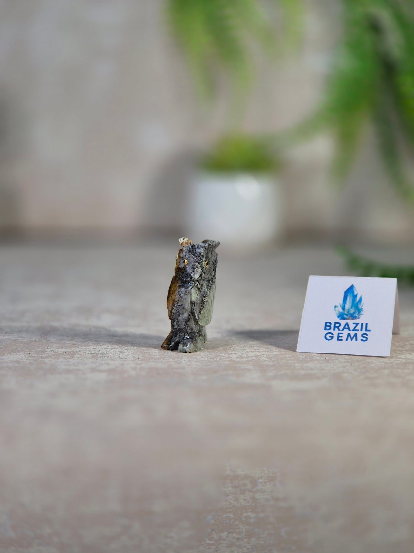Mosaic Calcite Owl