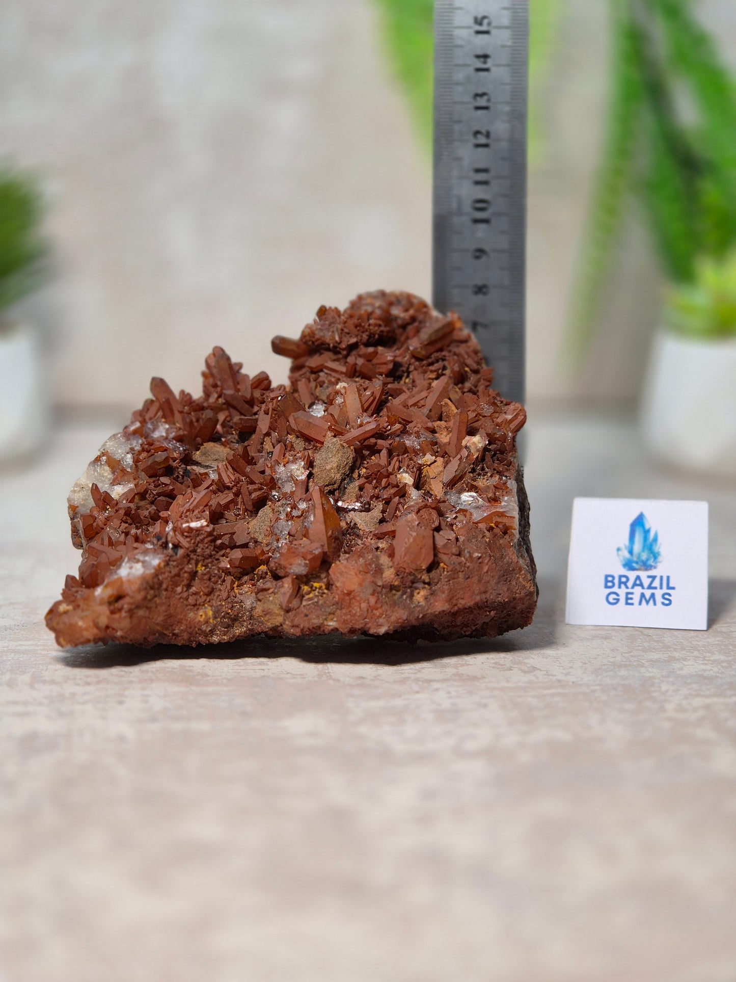 Tangerine Quartz Cluster