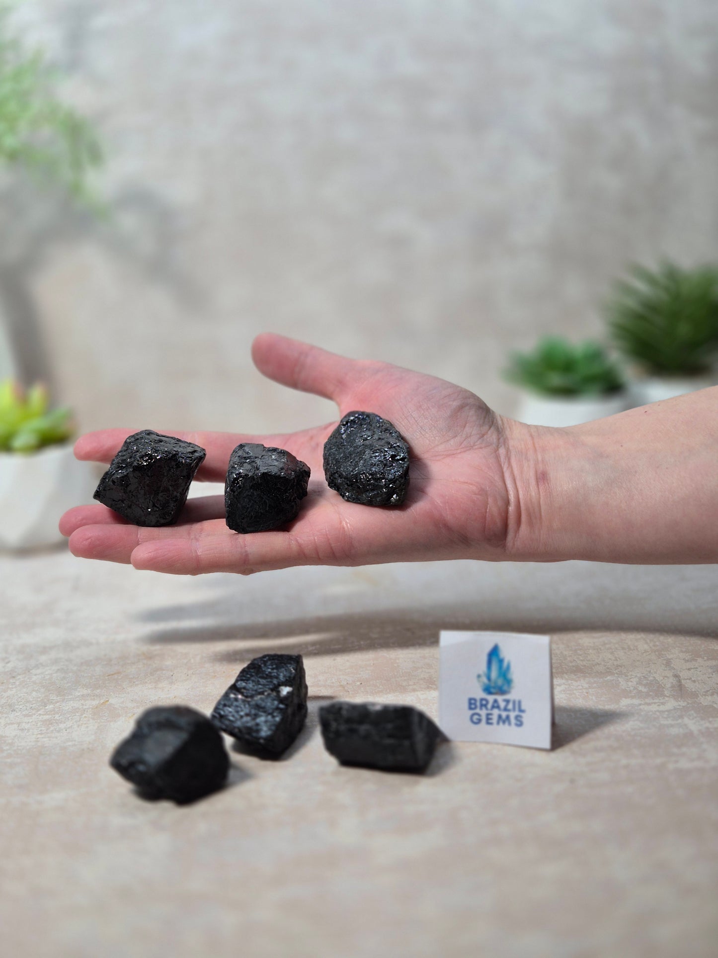 Raw Black Tourmaline Chunk
