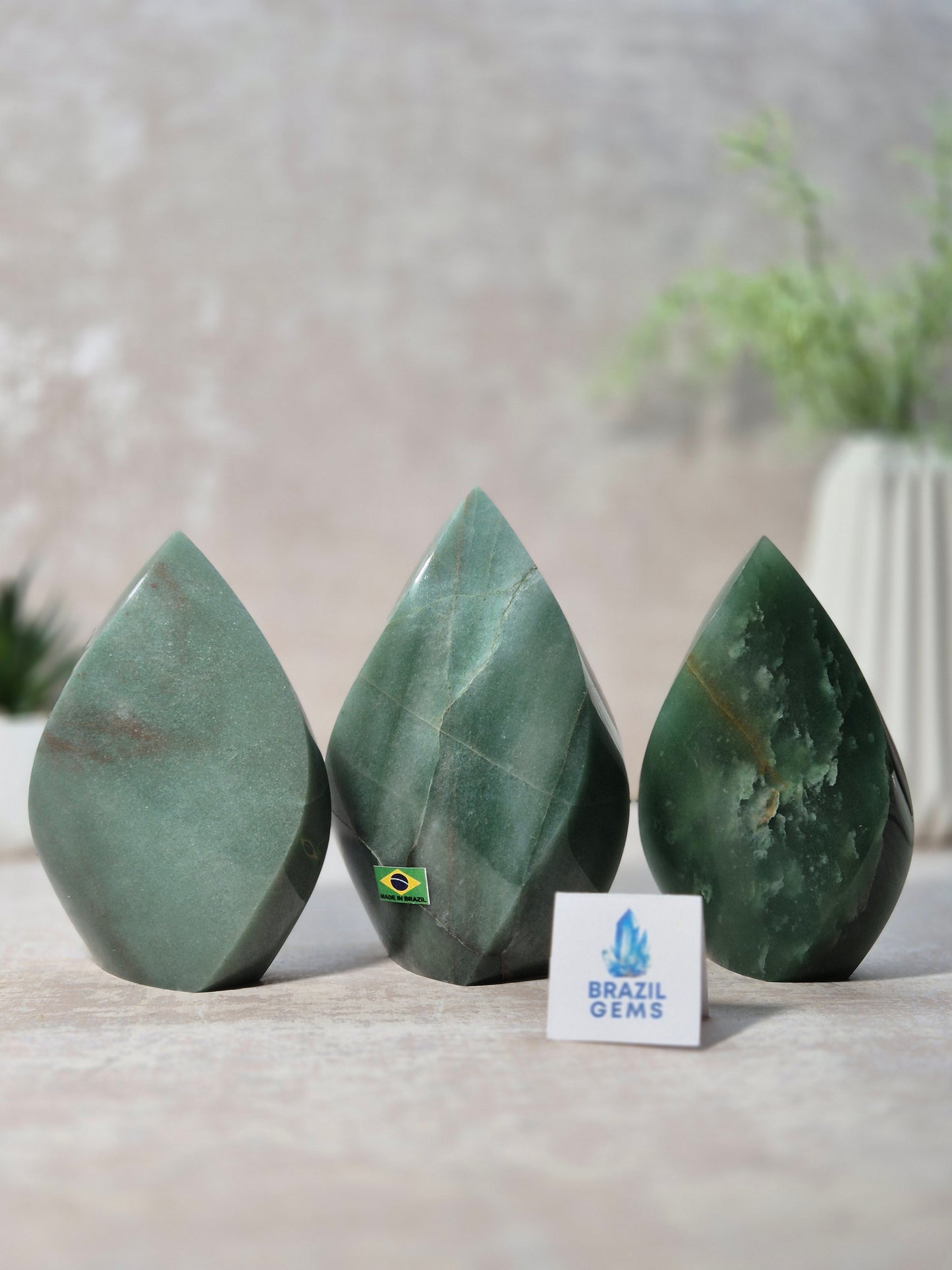 Green Aventurine Flame