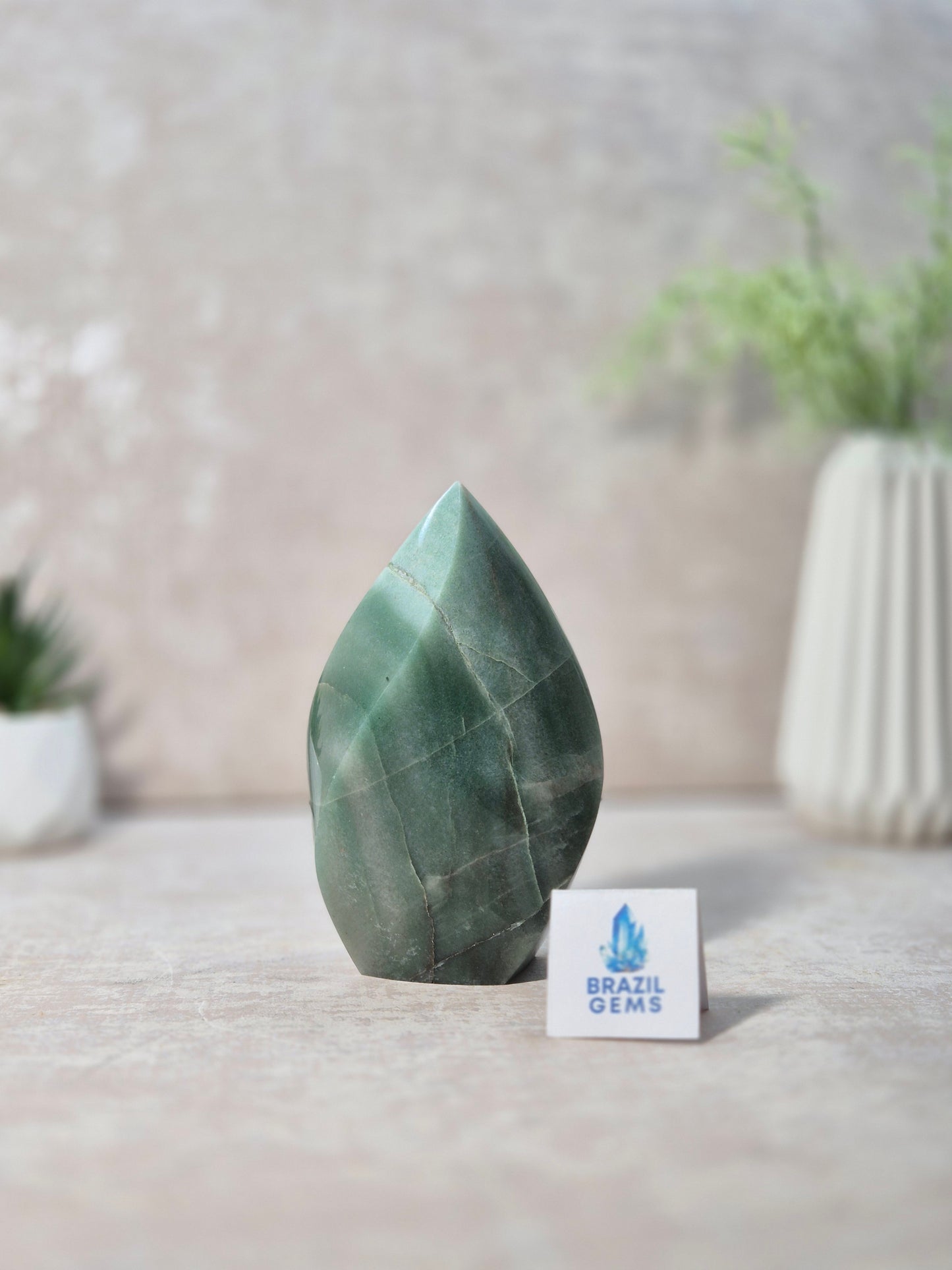 Green Aventurine Flame