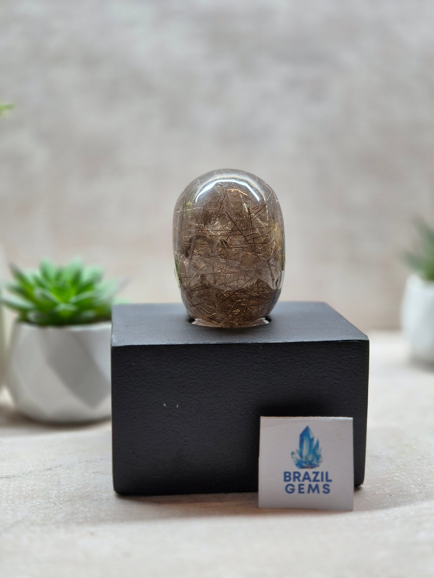 Copper Rutilated Skull +AAA