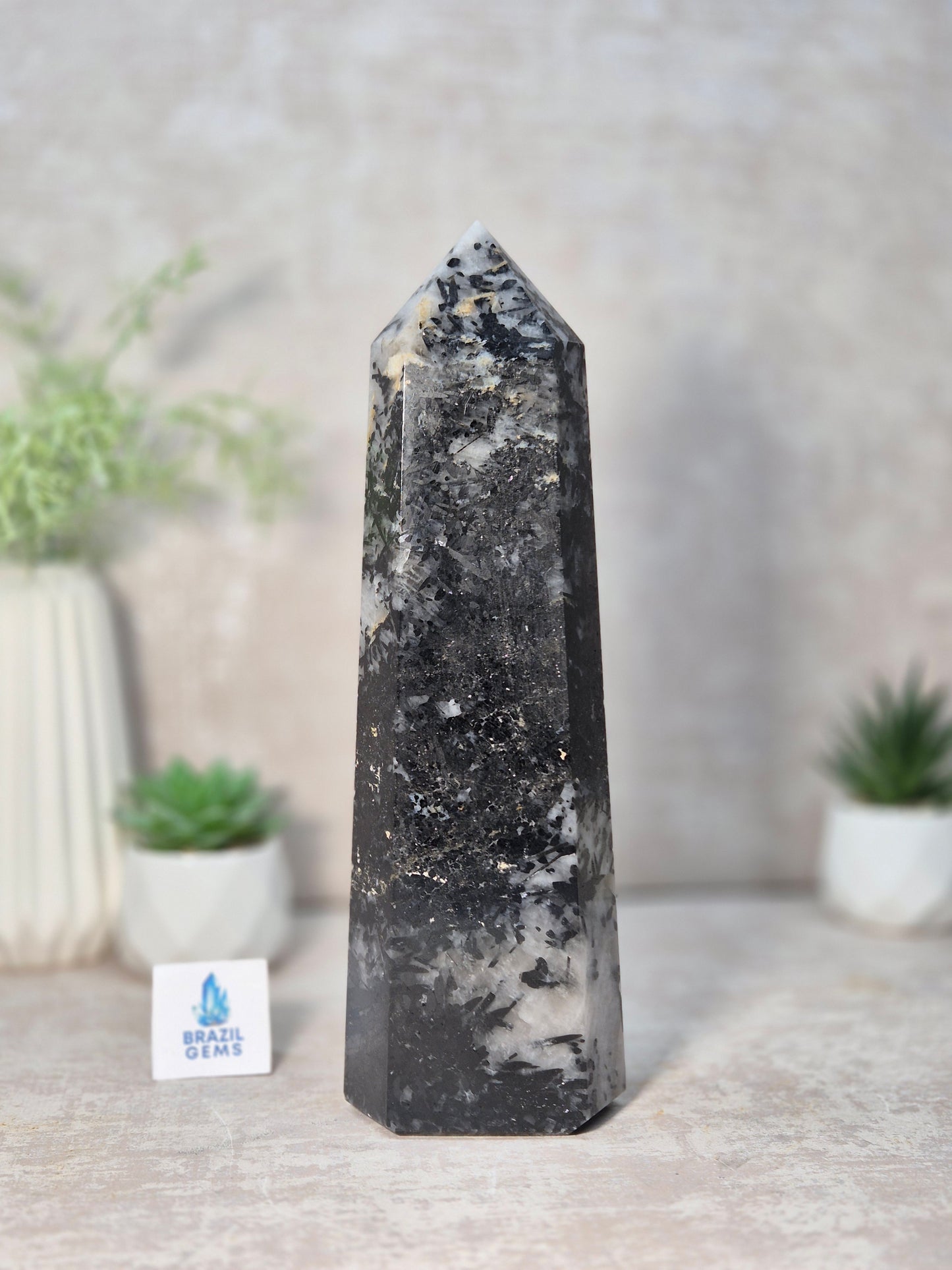 Tourmalated Quartz Point
