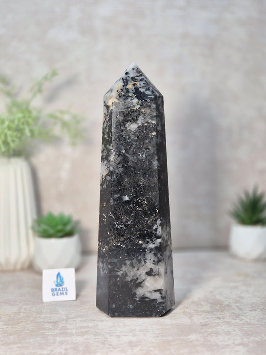 Tourmalated Quartz Point
