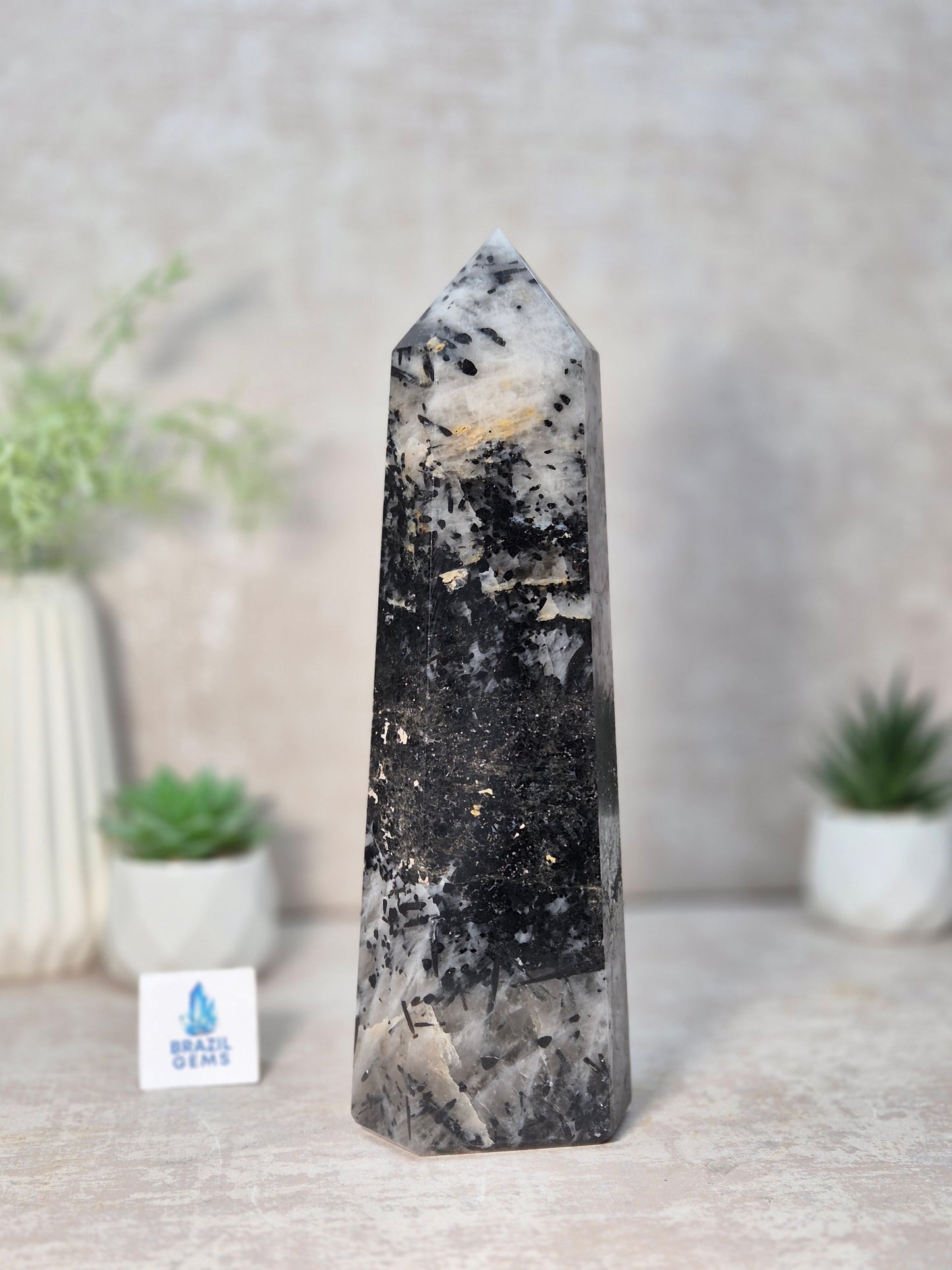 Tourmalated Quartz Point