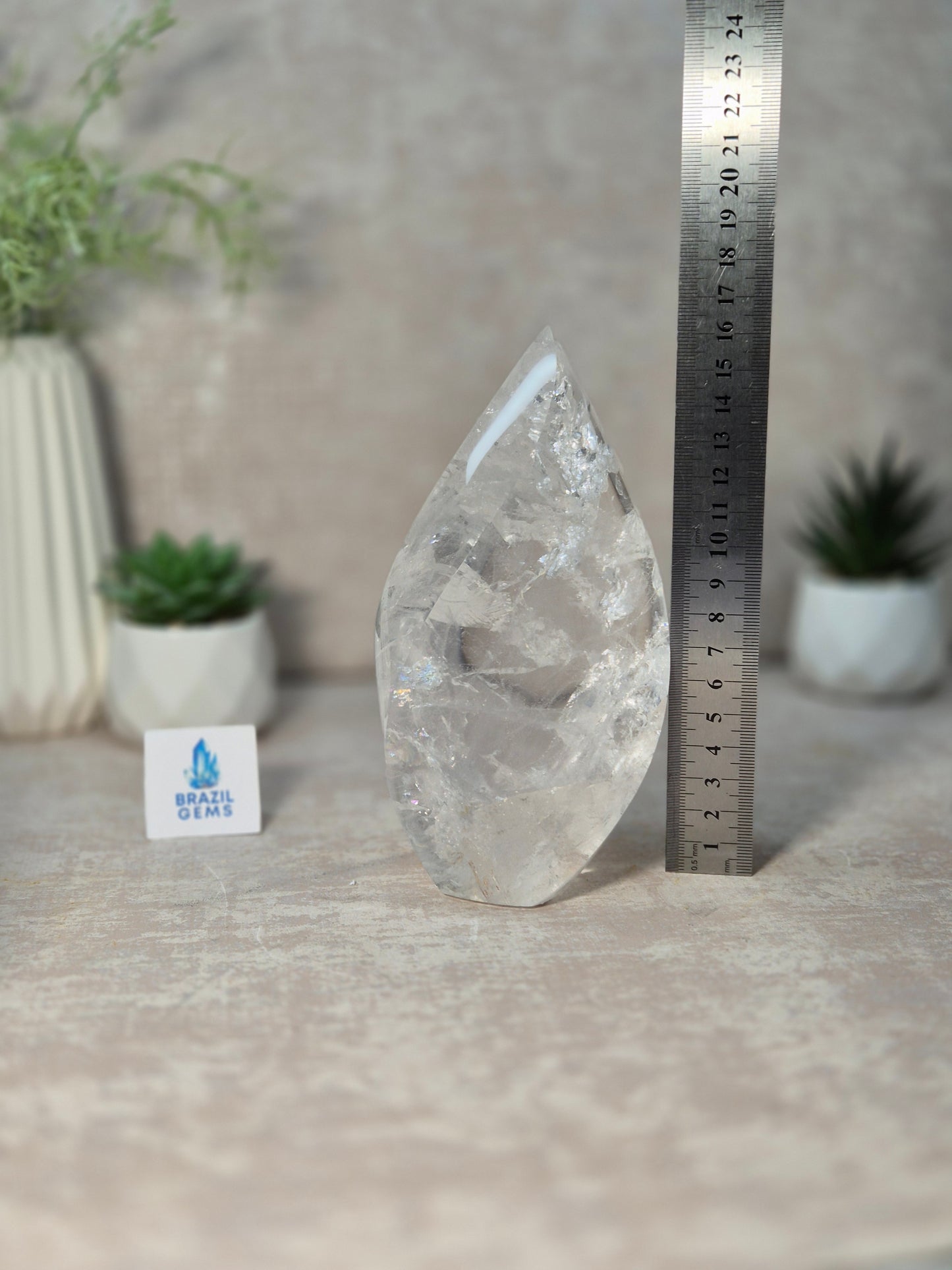 Lemurian Quartz Flame