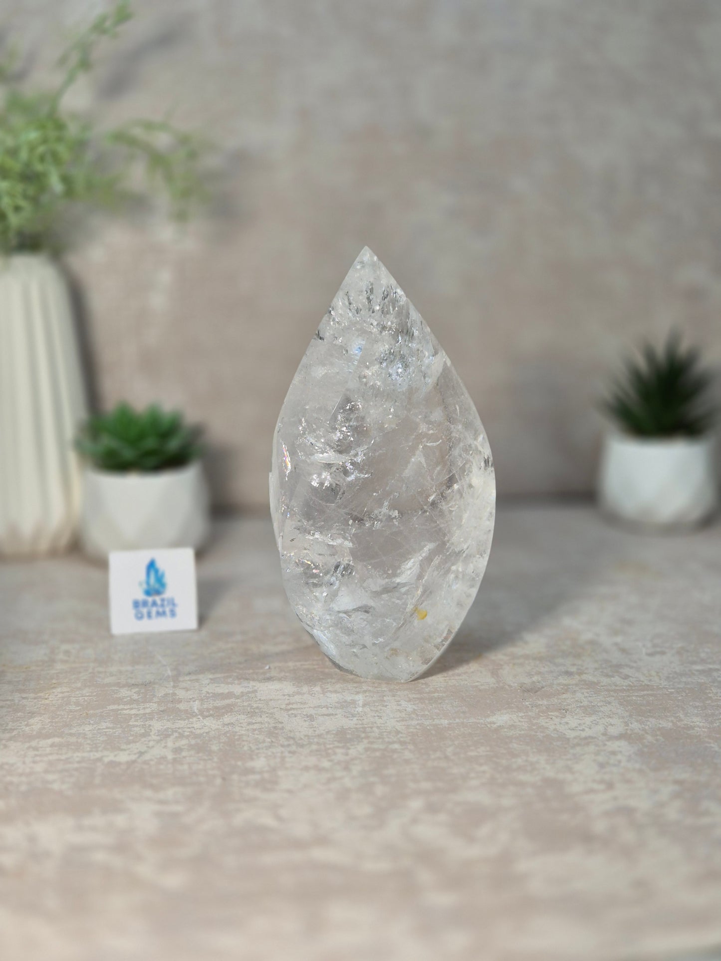 Lemurian Quartz Flame