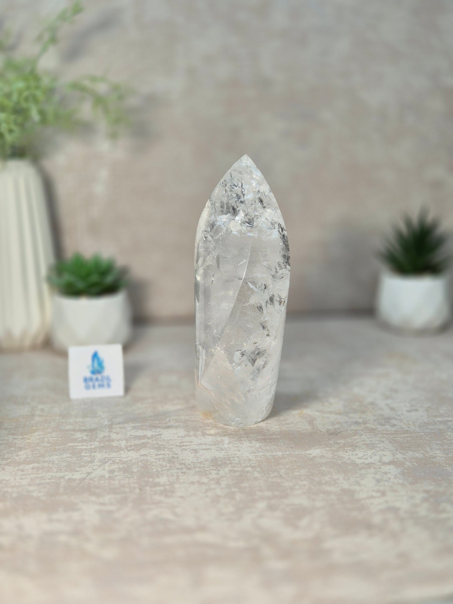 Lemurian Quartz Flame