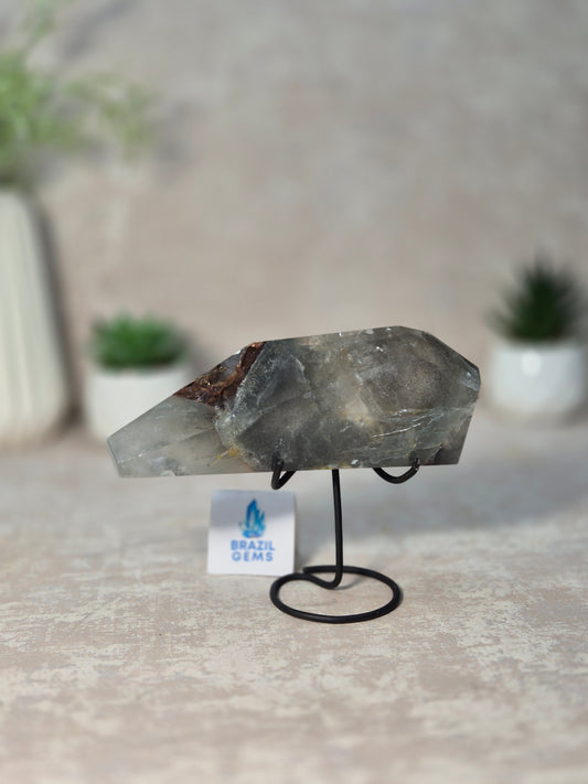 Free Form Blue Tara with Calcite Mosaic on stand