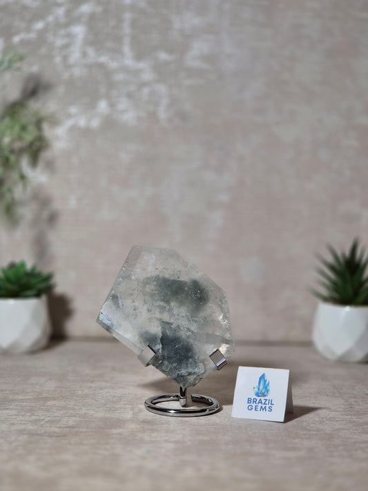 Blue Tara Slab on stand