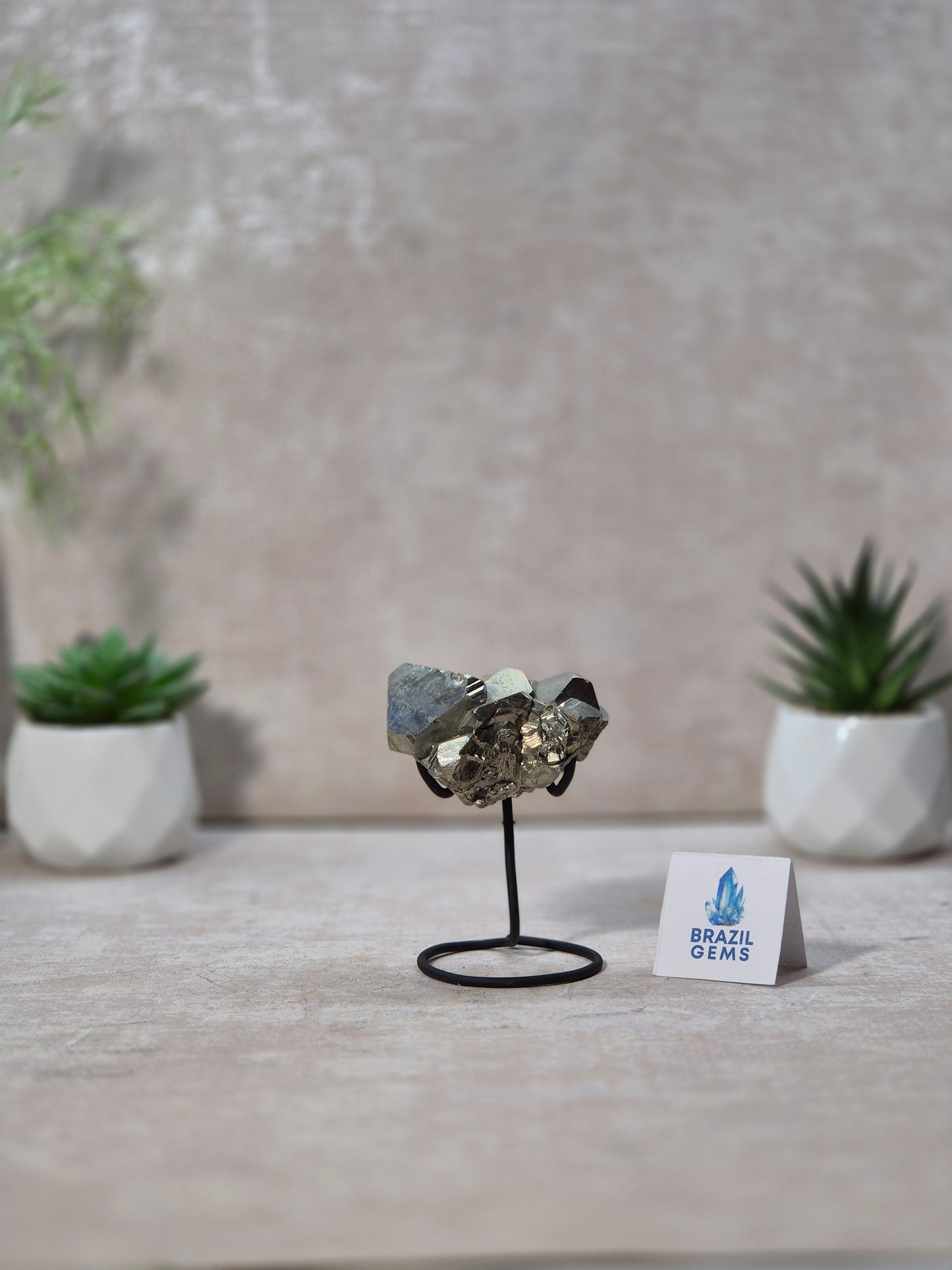 Dodecahedron Pyrite on stand