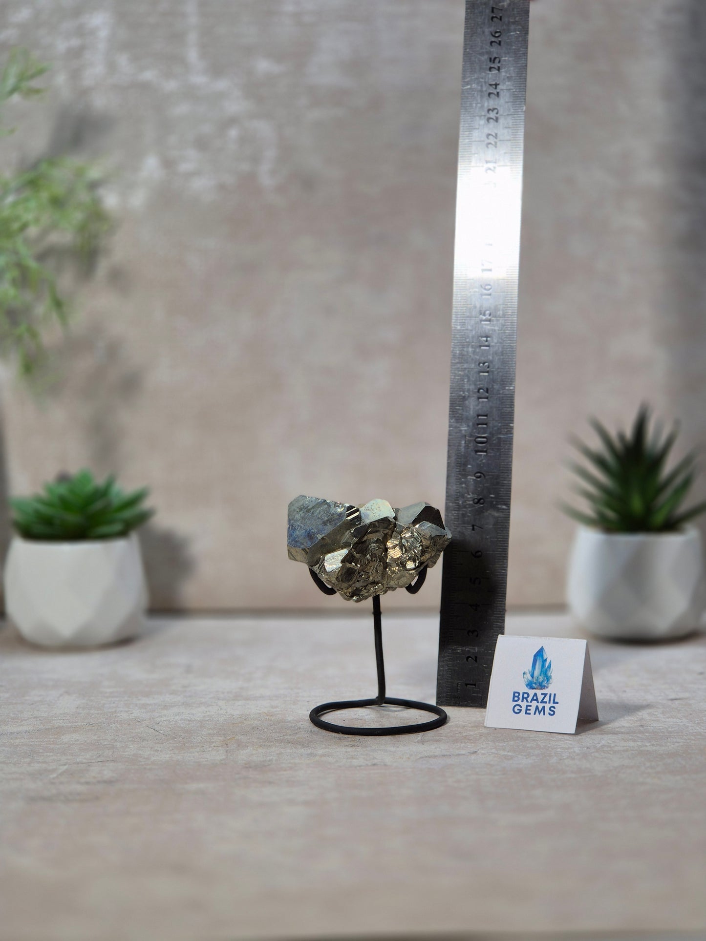 Dodecahedron Pyrite on stand