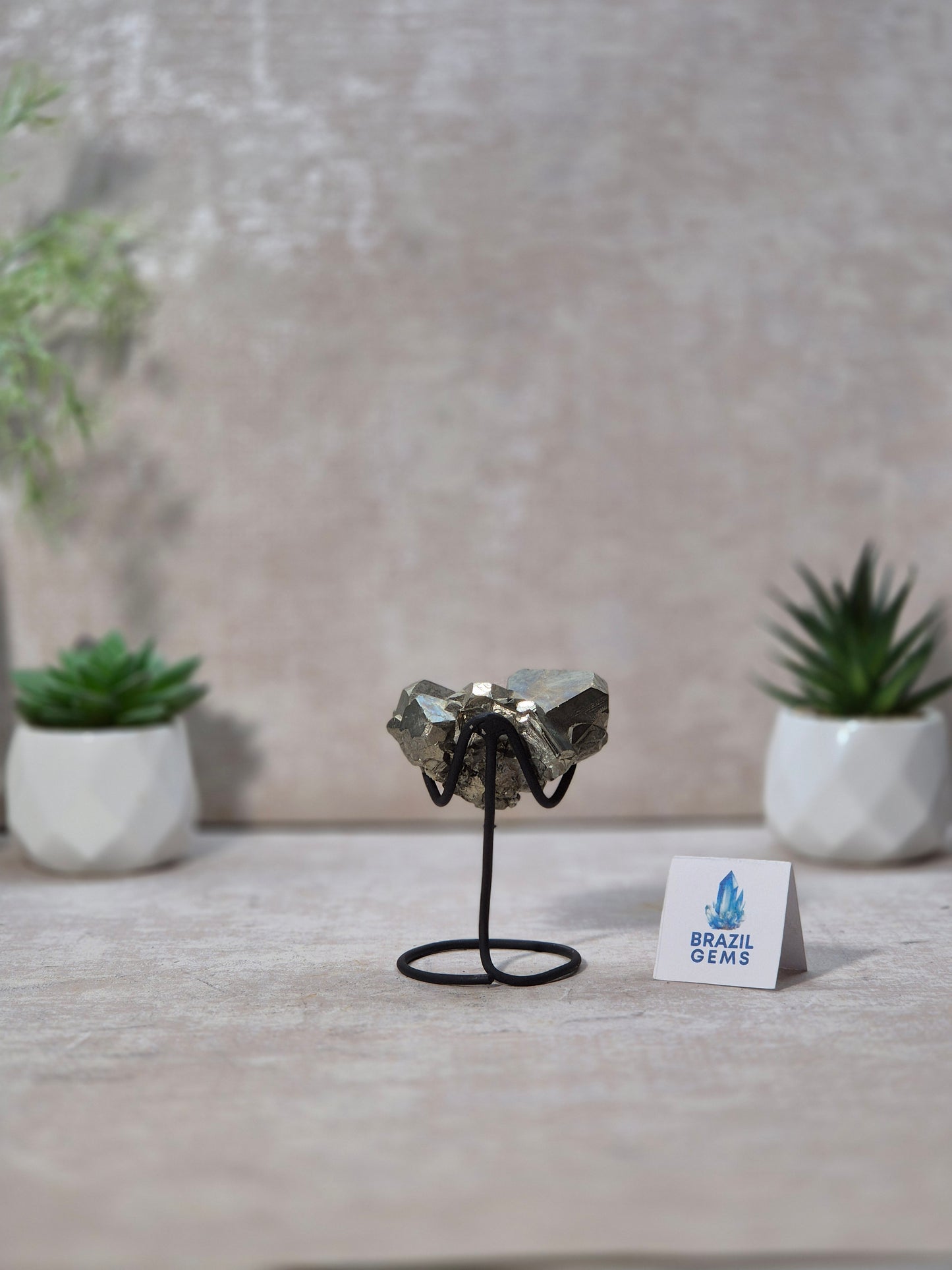 Dodecahedron Pyrite on stand