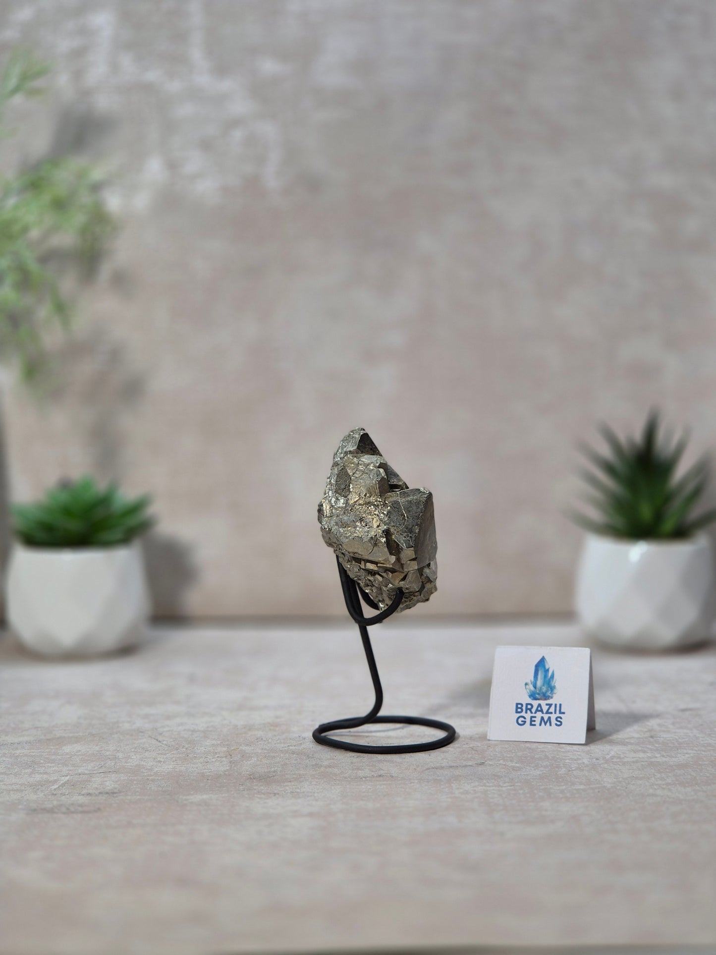 Dodecahedron Pyrite on stand