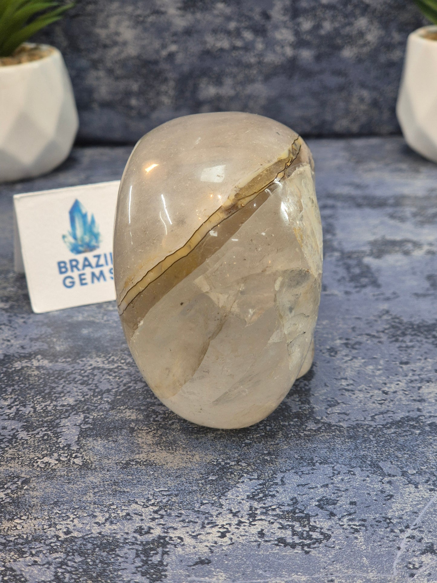 Blue Tara with Mosaic Calcite Skull