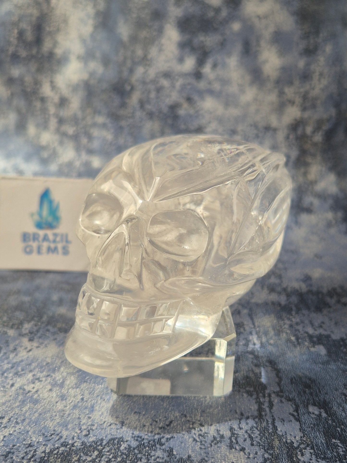 Lemurian Quartz Traveller Skull