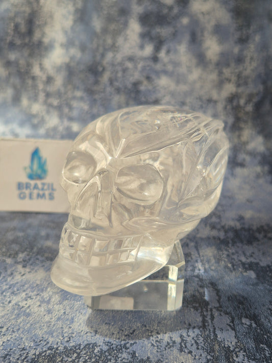 Lemurian Quartz Traveller Skull