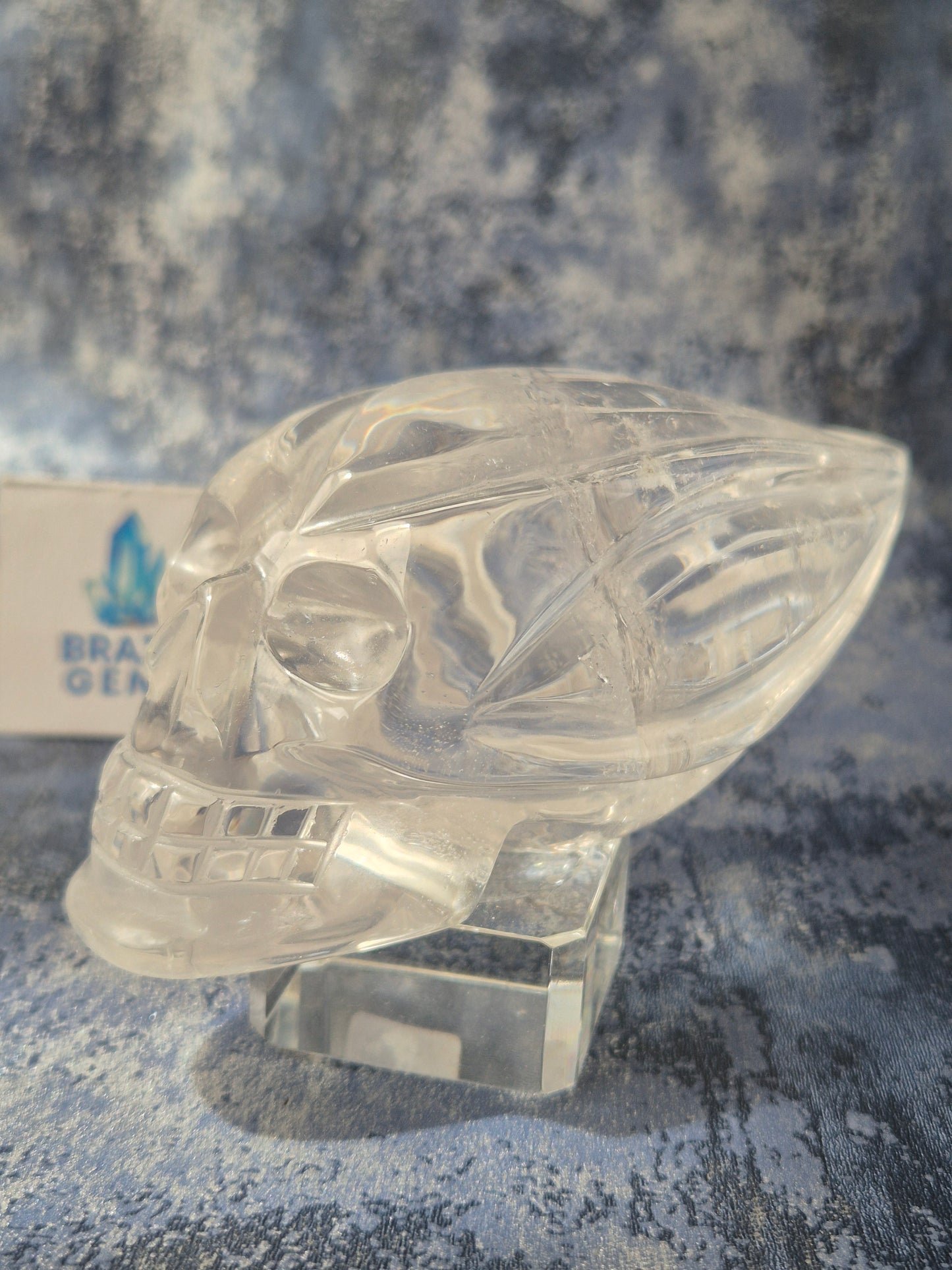 Lemurian Quartz Traveller Skull
