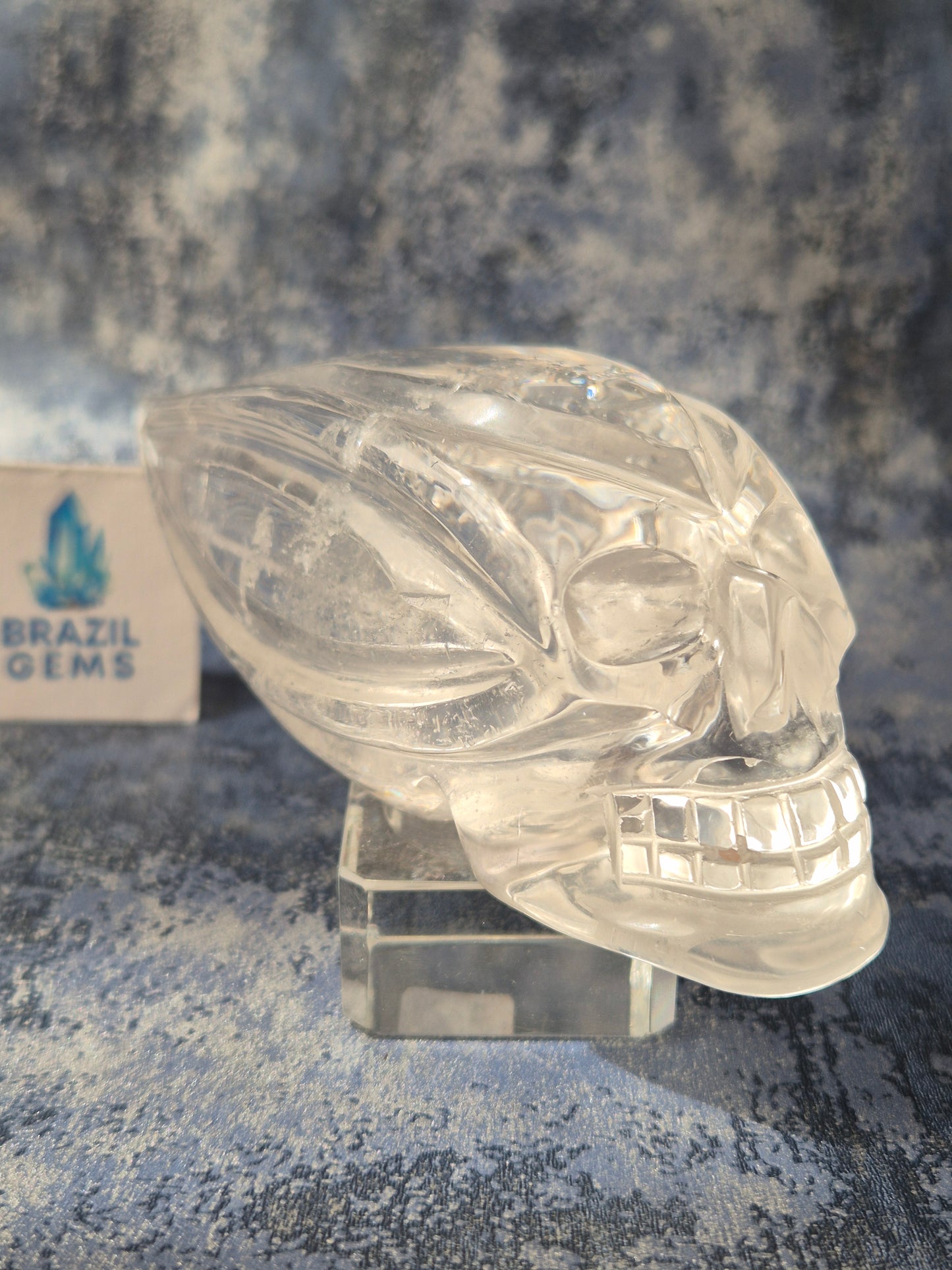 Lemurian Quartz Traveller Skull