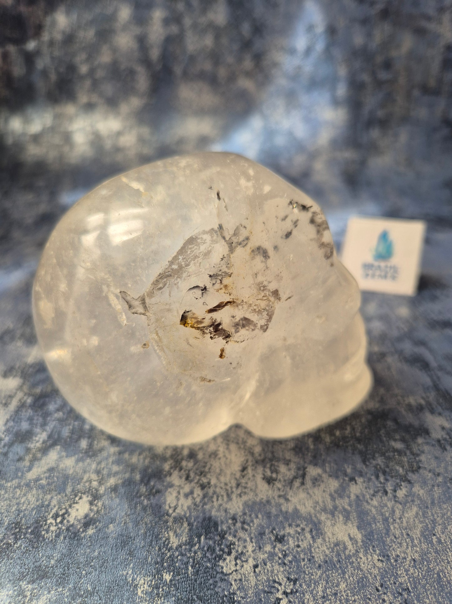 Blue Tara with Mosaic Calcite Skull