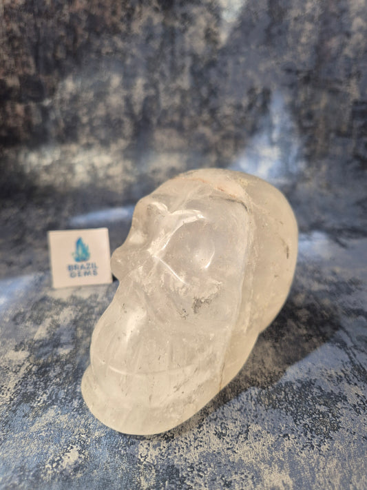 Blue Tara with Mosaic Calcite Skull