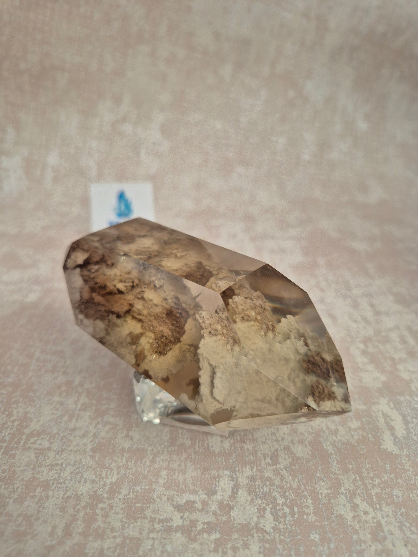 Double Terminated Citrine with Lodolite Inclusions