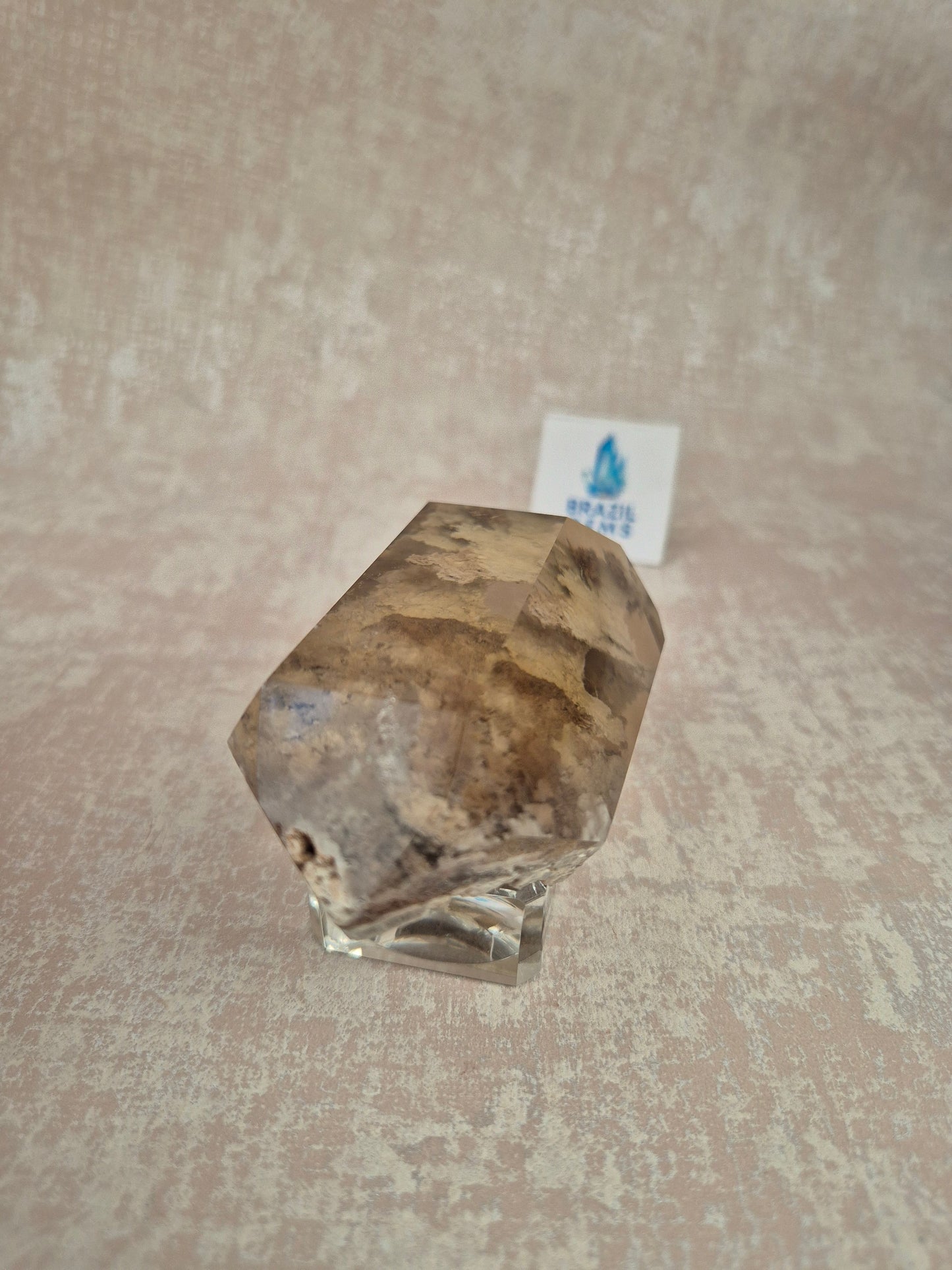 Double Terminated Citrine with Lodolite Inclusions