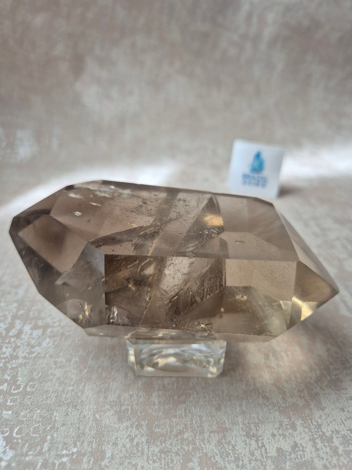Double Terminated Citrine with Phantom and Lodolite Inclusions 379 g
