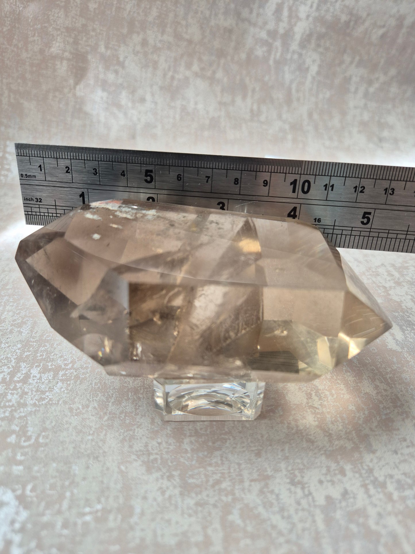 Double Terminated Citrine with Phantom and Lodolite Inclusions 379 g