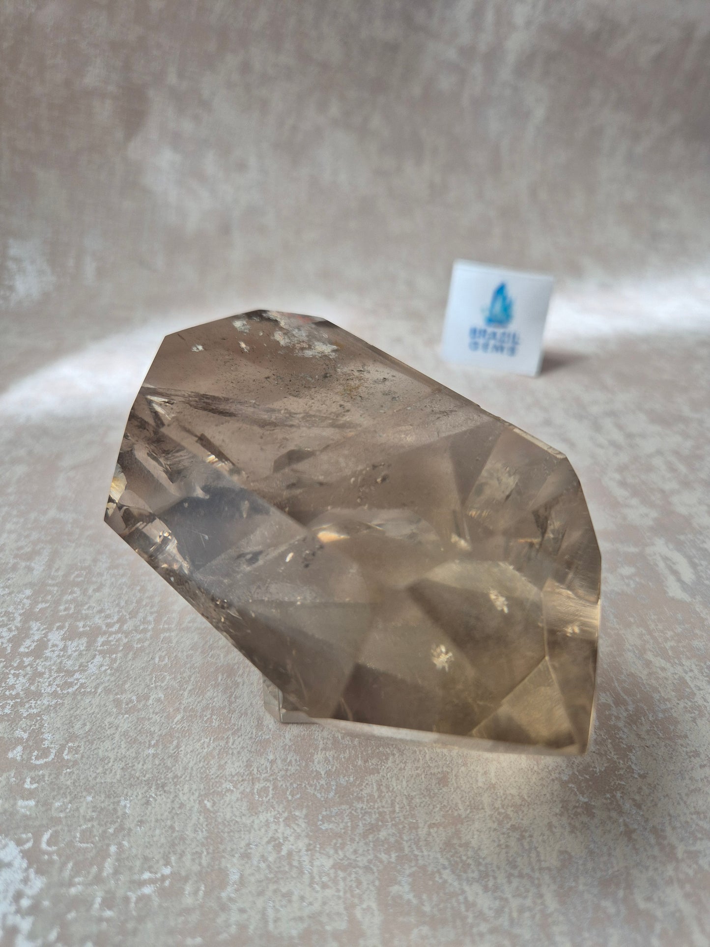 Double Terminated Citrine with Phantom and Lodolite Inclusions 379 g