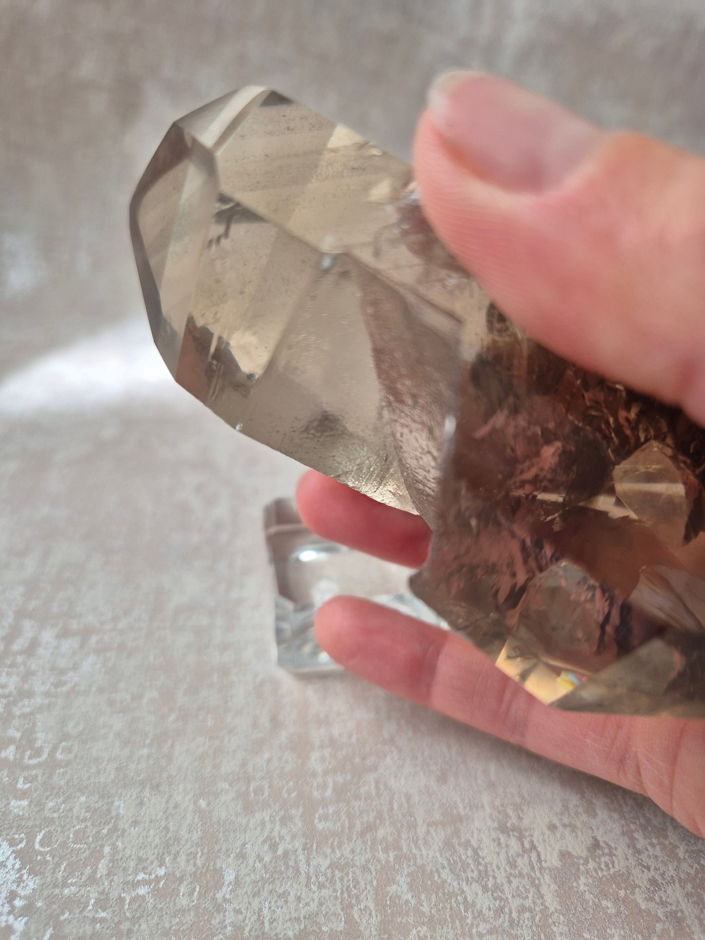 Double Terminated Citrine with Phantom and Lodolite Inclusions 379 g