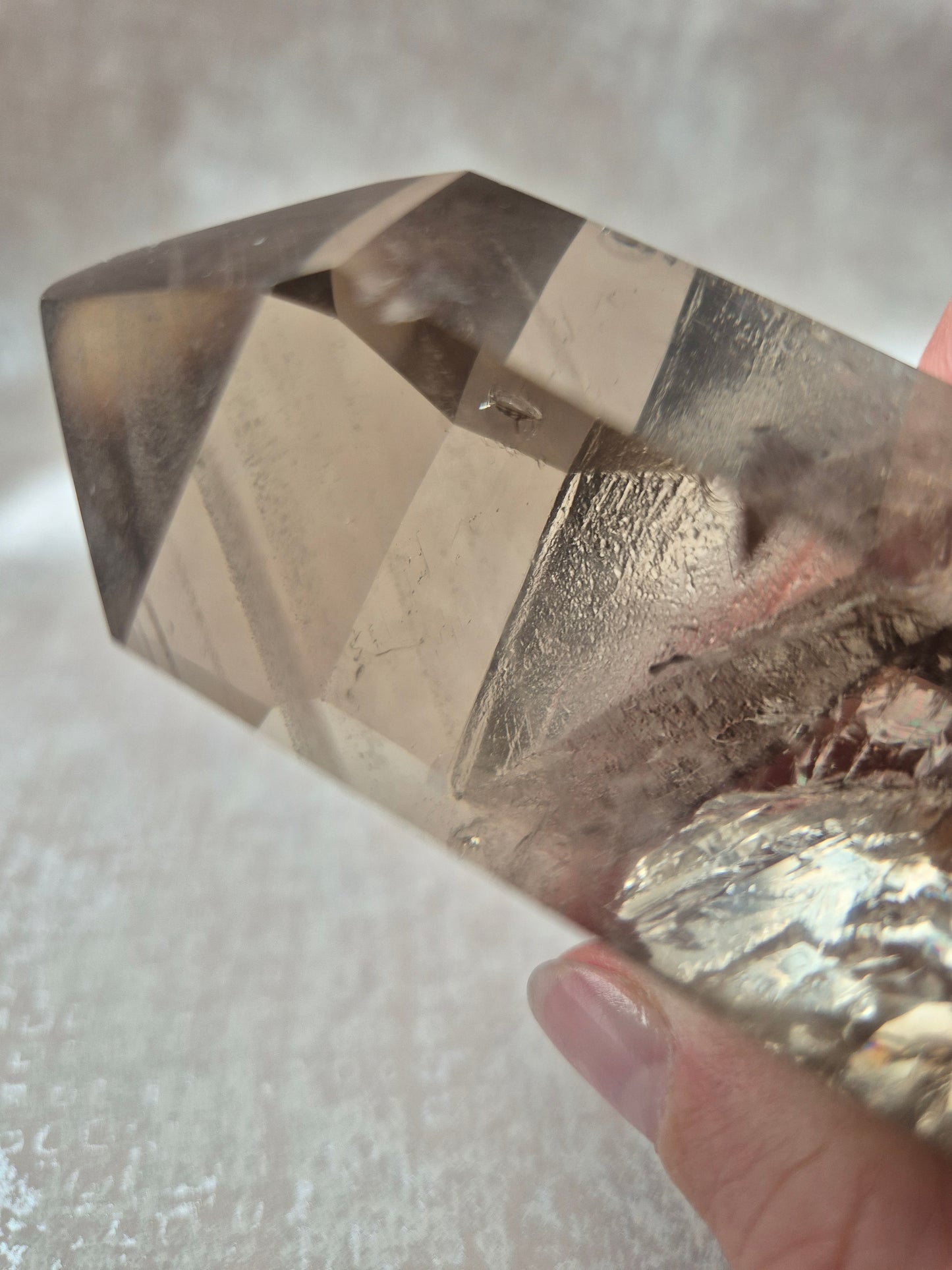 Double Terminated Citrine with Phantom and Lodolite Inclusions 379 g