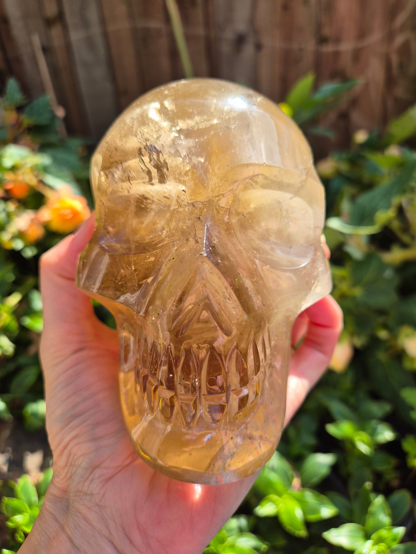 Citrine Skull