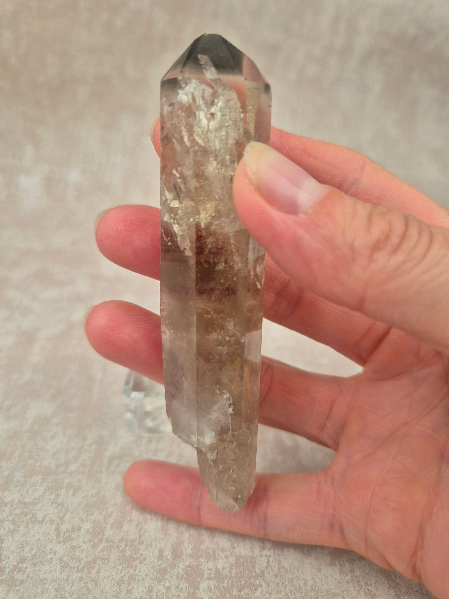 Black Phantom Citrine Lemurian Quartz